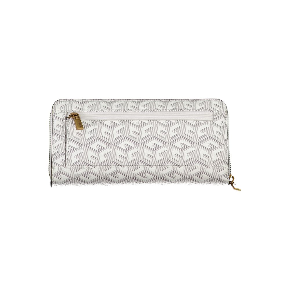 Guess Chic White Multi-Compartment Wallet - Luksusmuotia Guess Jeans - Tutustu YVES JAVANNI® 