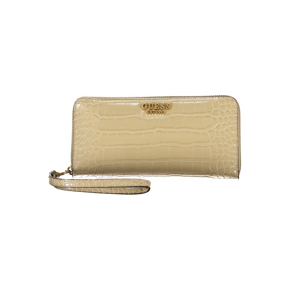 Guess Jeans Chic Beige Multi-Compartment Wallet - Luksusmuotia Guess Jeans - Tutustu YVES JAVANNI® 