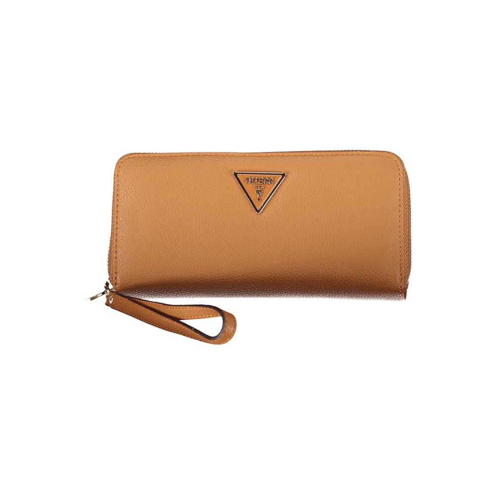 Guess Chic Brown Polyethylene Wallet with Coin Purse - Luksusmuotia Guess Jeans - Tutustu YVES JAVANNI® 