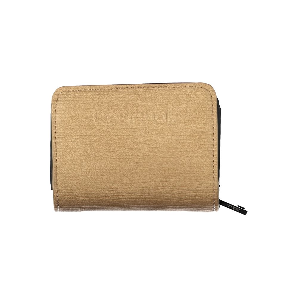 Desigual Chic Brown Wallet with Card Slots & Secure Closure - Luksusmuotia Desigual - Tutustu YVES JAVANNI® 