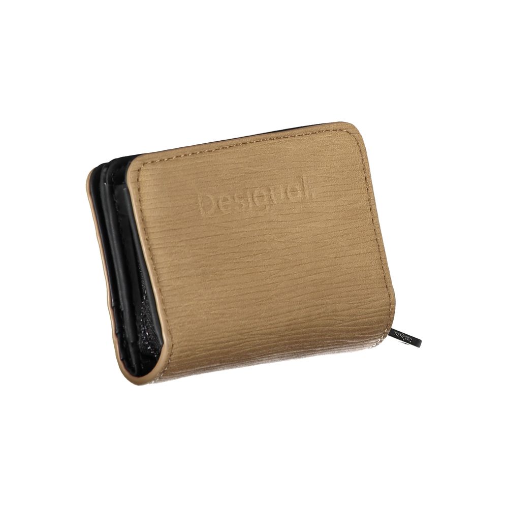 Desigual Chic Brown Wallet with Card Slots & Secure Closure - Luksusmuotia Desigual - Tutustu YVES JAVANNI® 