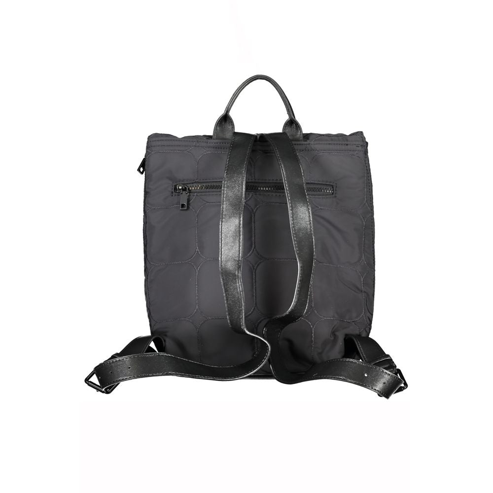 Desigual Chic Urban Black Polyester Backpack with Contrasting Details - Luksusmuotia Desigual - Tutustu YVES JAVANNI® 