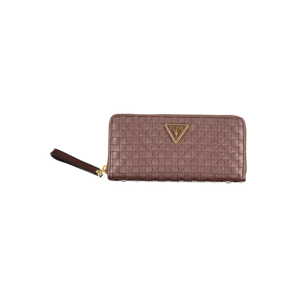 Guess Chic Brown Polyethylene Wallet with Coin Purse - Luksusmuotia Guess Jeans - Tutustu YVES JAVANNI® 