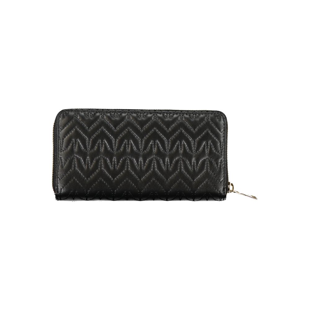 Patrizia Pepe Elegant Black Wallet with Contrasting Details - Luksusmuotia Patrizia Pepe - Tutustu YVES JAVANNI® 