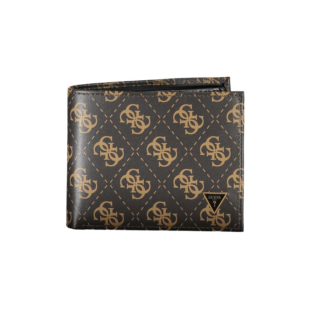 Guess Elegant Leather Wallet with Contrasting Accents - Luksusmuotia Guess Jeans - Tutustu YVES JAVANNI® 