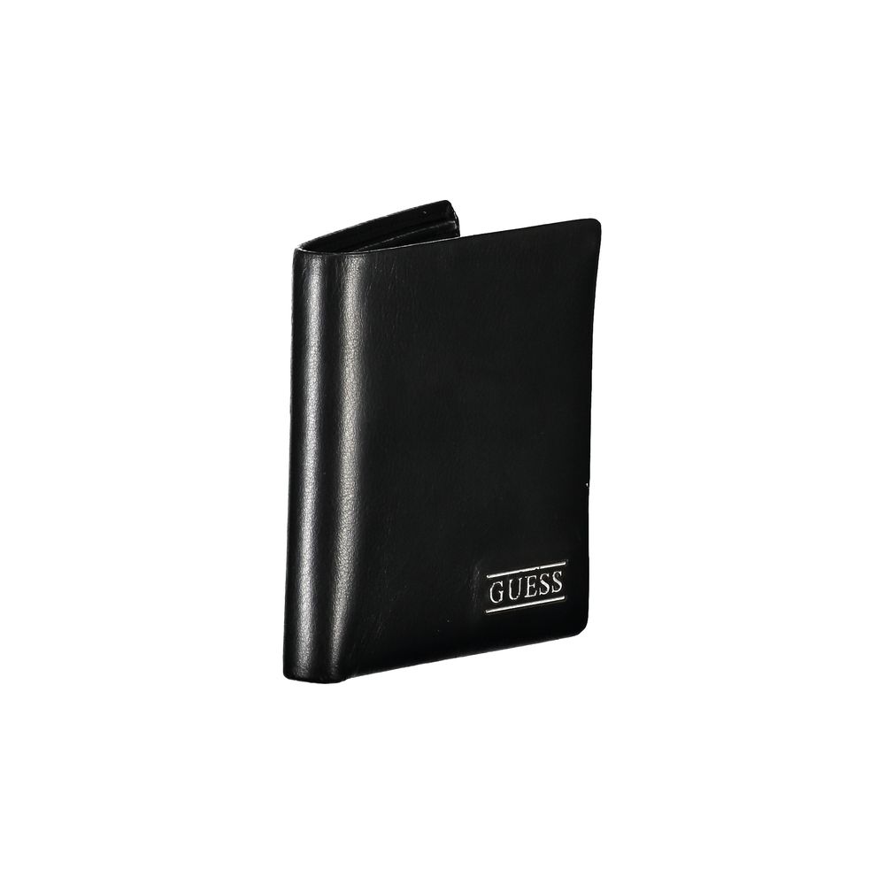 Guess Elegant Black Leather Wallet for Men - Luksusmuotia Guess Jeans - Tutustu YVES JAVANNI® 