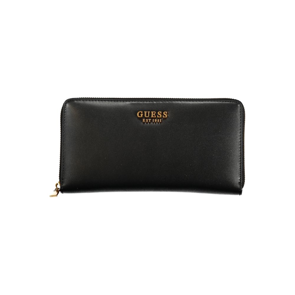 Guess Triple-Compartment Chic Black Wallet - Luksusmuotia Guess Jeans - Tutustu YVES JAVANNI® 