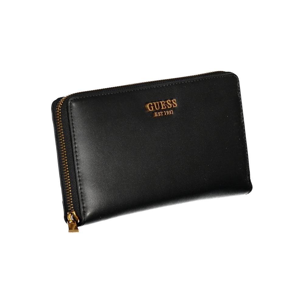 Guess Triple-Compartment Chic Black Wallet - Luksusmuotia Guess Jeans - Tutustu YVES JAVANNI® 