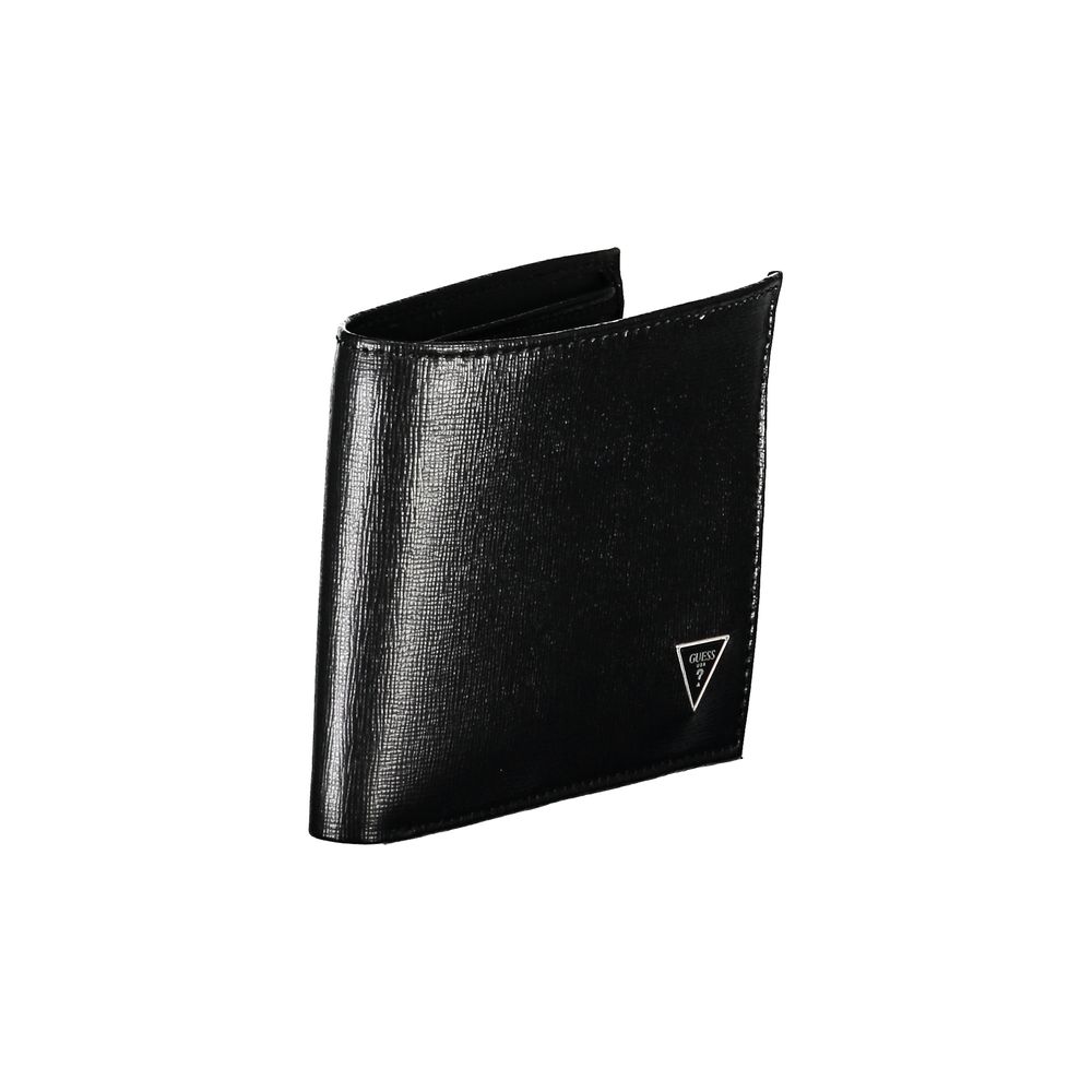 Guess Elegant Black Leather Wallet with RFID Block - Luksusmuotia Guess Jeans - Tutustu YVES JAVANNI® 