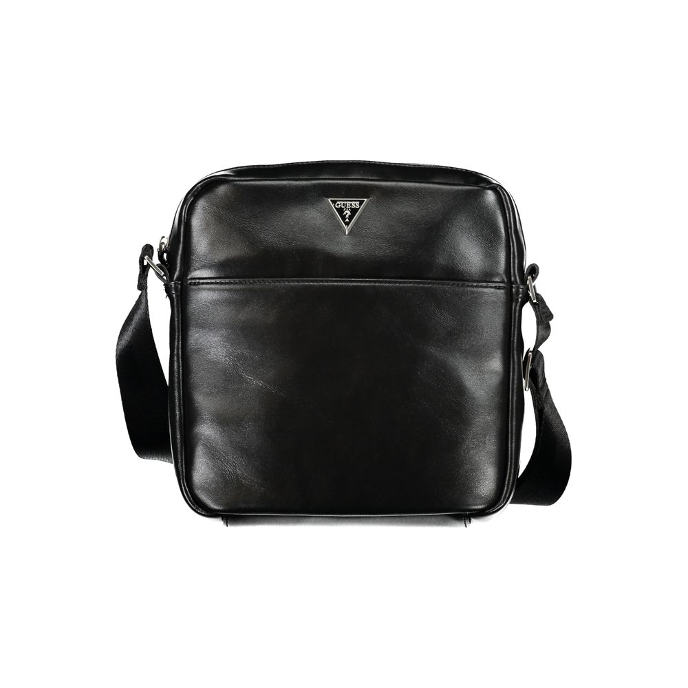 Guess Sleek Black Shoulder Bag with Ample Storage - Luksusmuotia Guess Jeans - Tutustu YVES JAVANNI® 