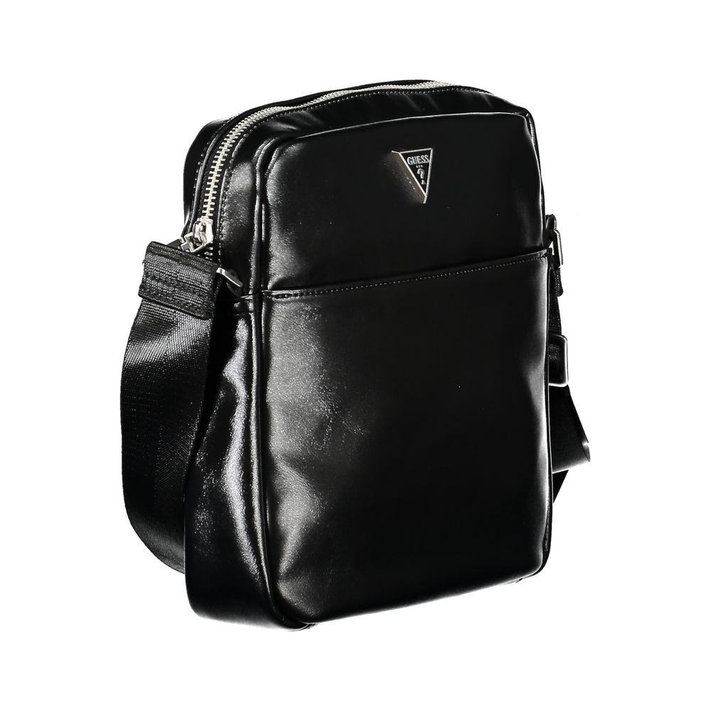 Guess Sleek Black Shoulder Bag with Ample Storage - Luksusmuotia Guess Jeans - Tutustu YVES JAVANNI® 