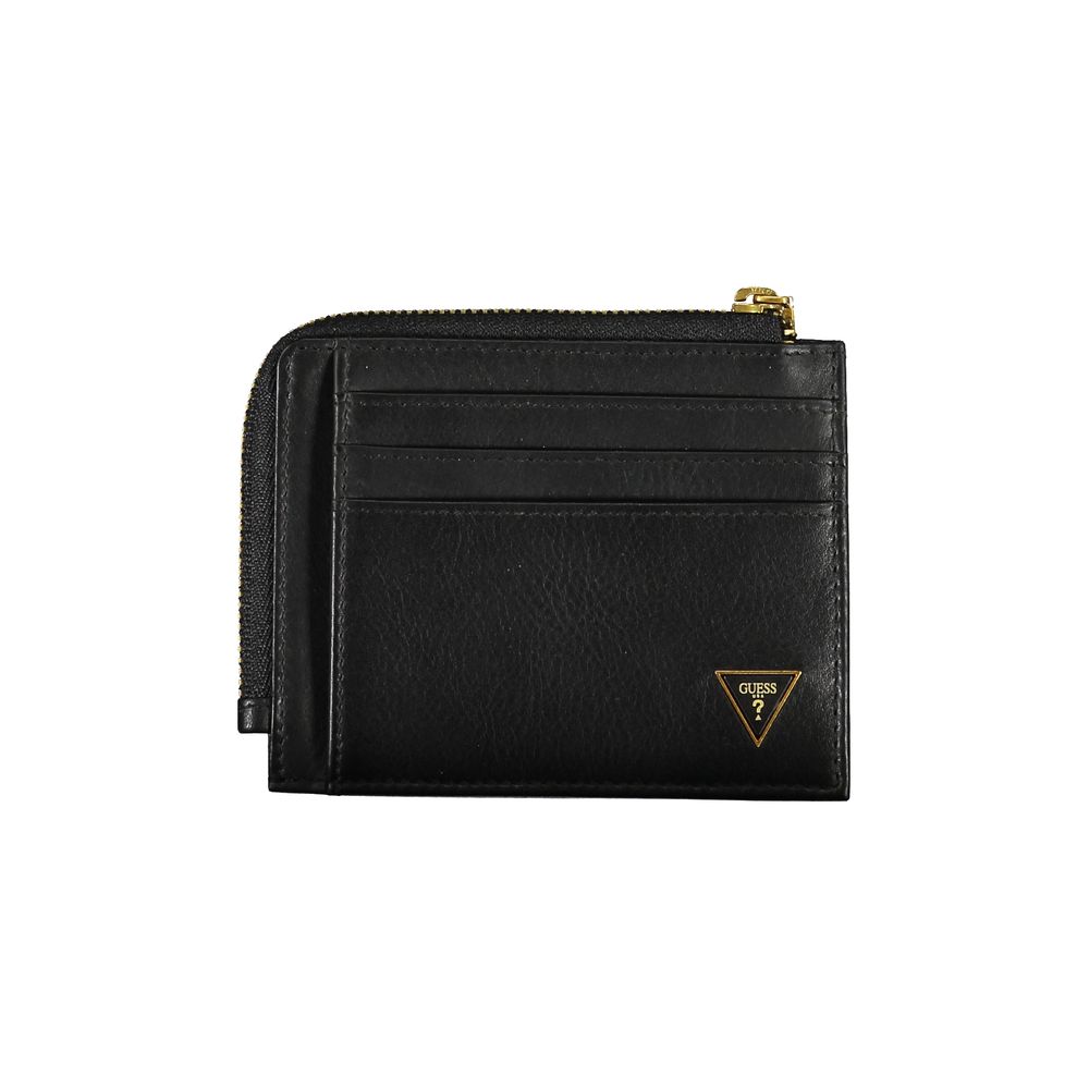 Guess Sleek Black Leather Wallet with RFID Block - Luksusmuotia Guess Jeans - Tutustu YVES JAVANNI® 