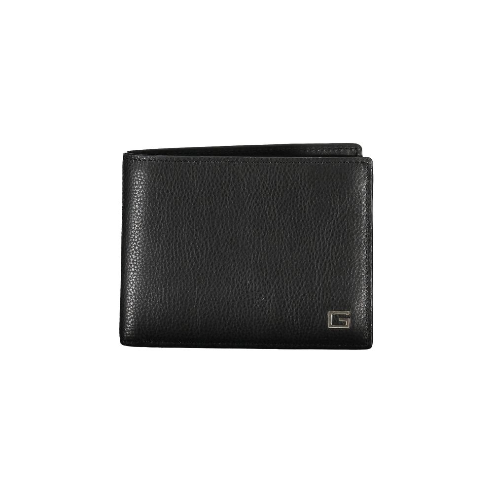 Guess Sleek Black Leather Dual Compartment Wallet - Luksusmuotia Guess Jeans - Tutustu YVES JAVANNI® 