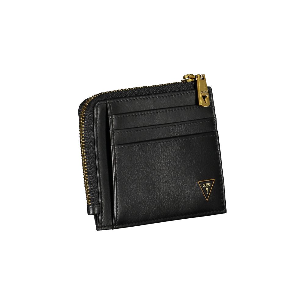 Guess Sleek Black Leather Wallet with RFID Block - Luksusmuotia Guess Jeans - Tutustu YVES JAVANNI® 