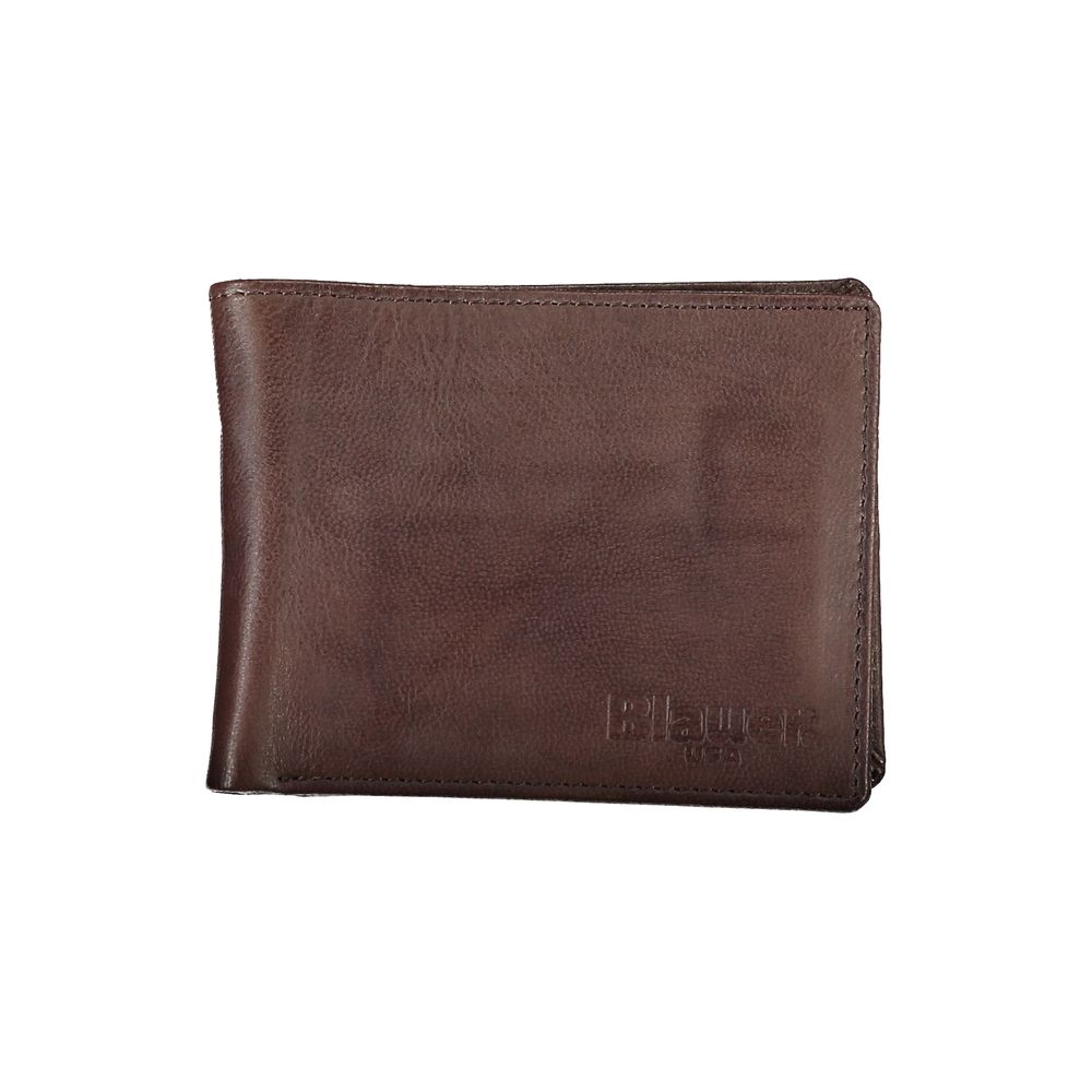 Blauer Elegant Dual Compartment Leather Wallet - Luksusmuotia Blauer - Tutustu YVES JAVANNI® 