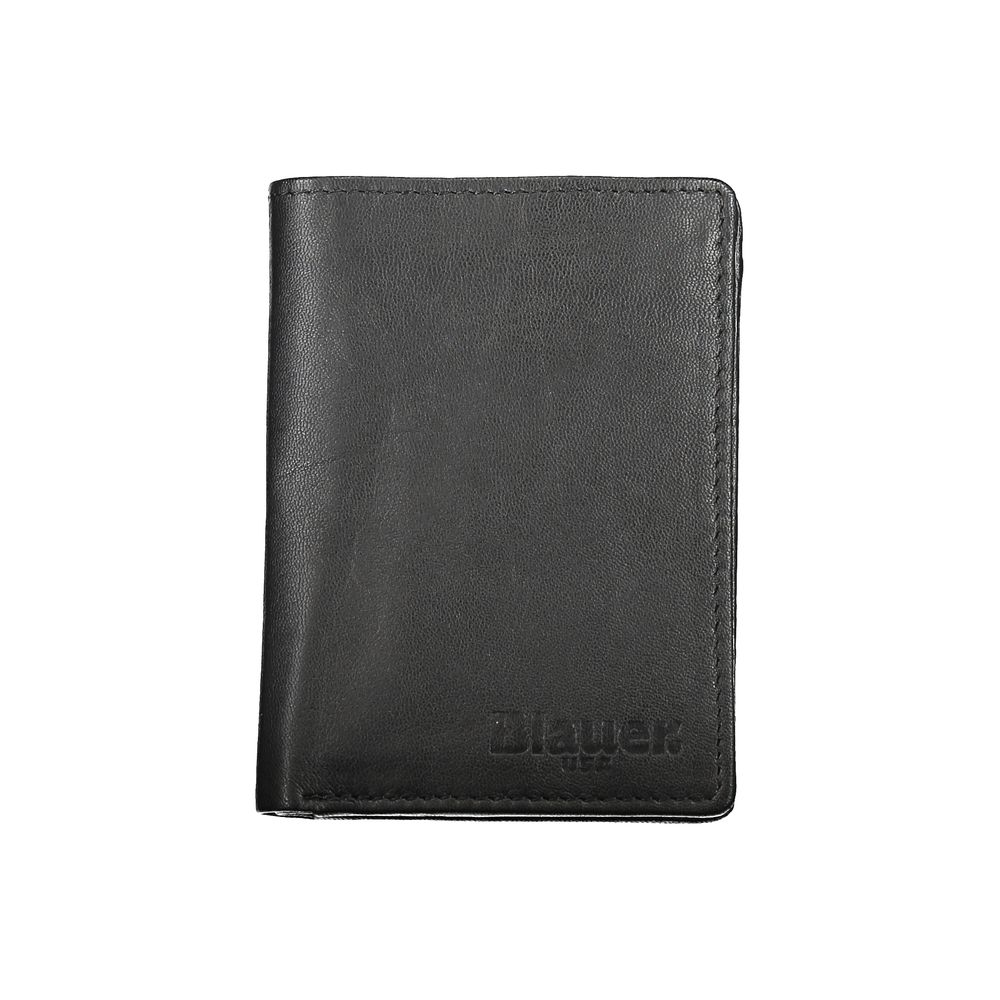 Blauer Elegant Black Leather Dual Compartment Wallet - Luksusmuotia Blauer - Tutustu YVES JAVANNI® 