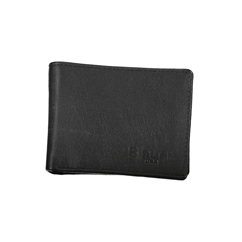 Blauer Elegant Black Leather Dual-Compartment Wallet - Luksusmuotia Blauer - Tutustu YVES JAVANNI® 