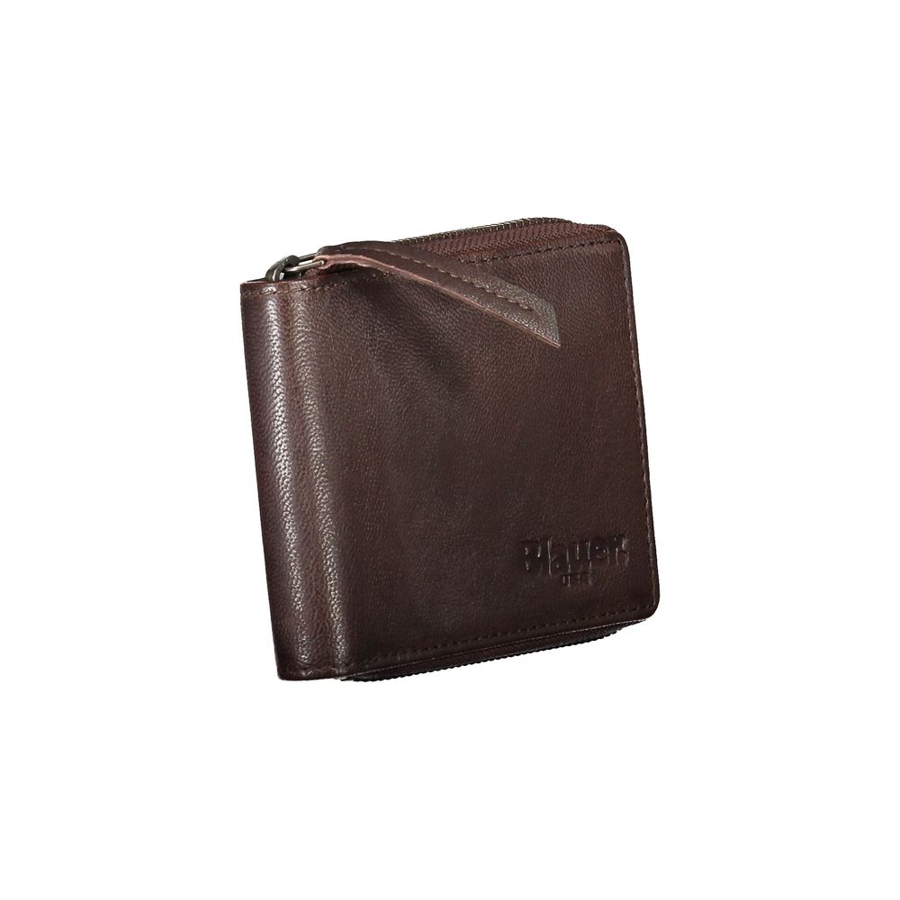 Blauer Elegant Leather Coin & Card Wallet in Brown - Luksusmuotia Blauer - Tutustu YVES JAVANNI® 