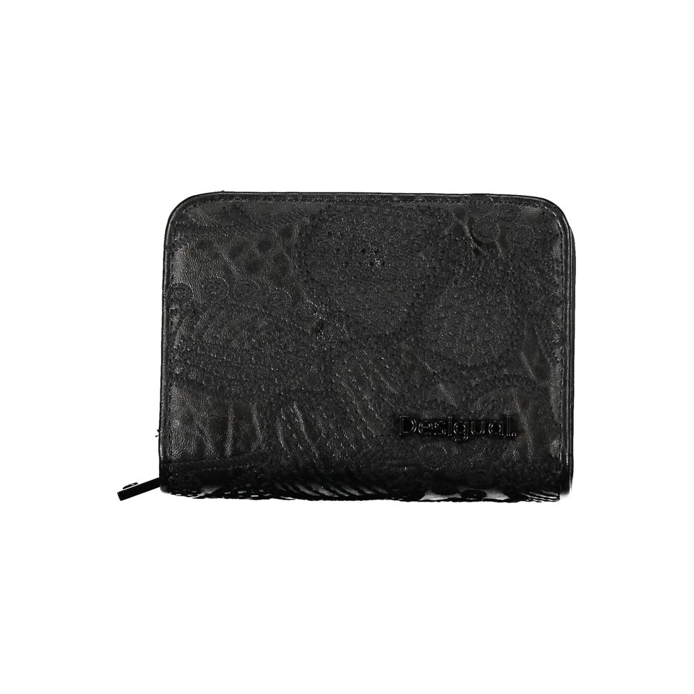 Desigual Elegant Black Wallet with Secure Compartments - Luksusmuotia Desigual - Tutustu YVES JAVANNI® 