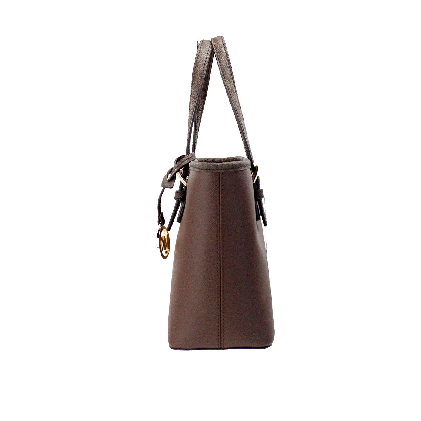 Michael Kors Jet Set Mocha Leather XS Carryall Top Zip Tote Bag Purse - Luksusmuotia Michael Kors - Tutustu YVES JAVANNI® 