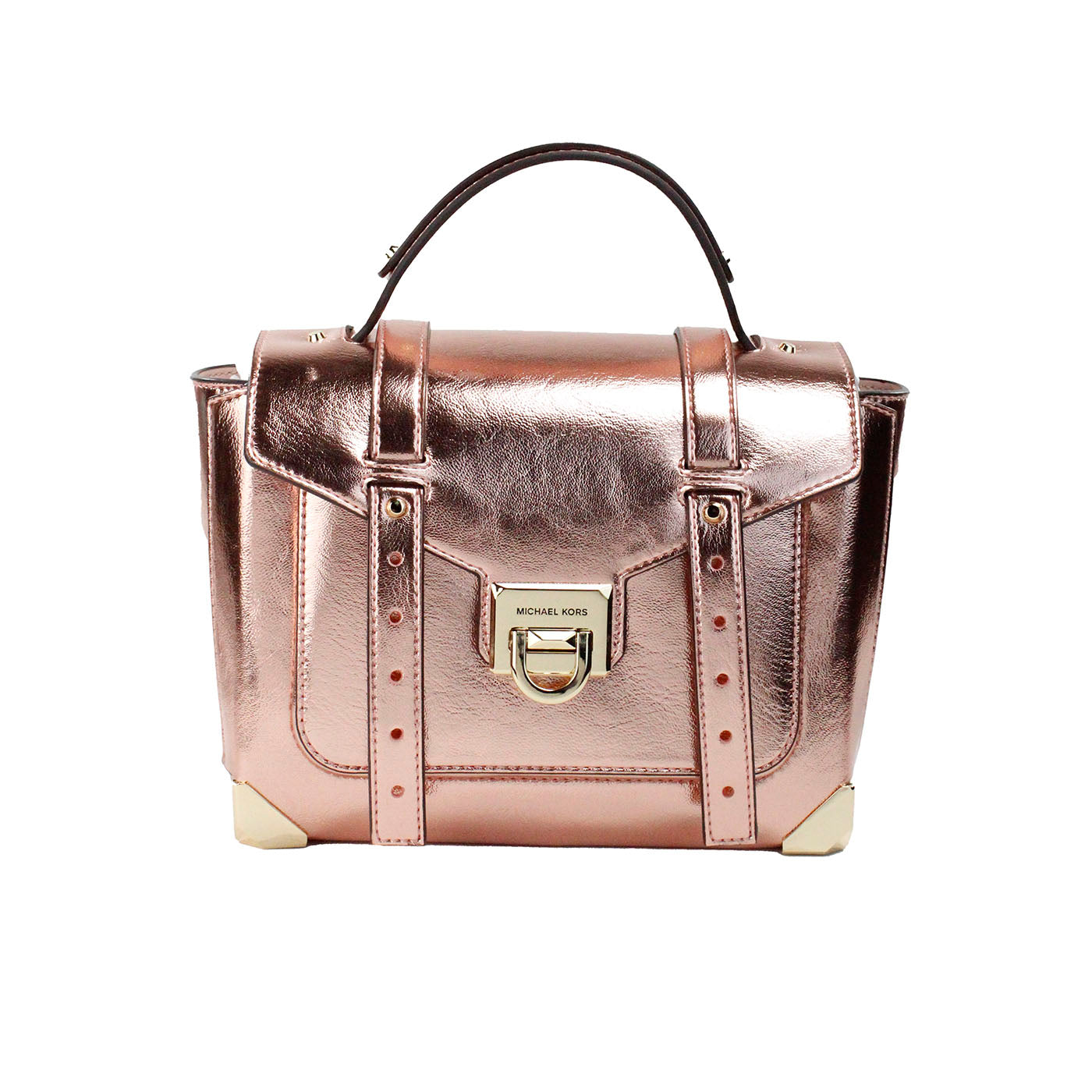 Michael Kors Manhattan Medium Primrose Leather Top Handle Satchel Bag - Luksusmuotia Michael Kors - Tutustu YVES JAVANNI® 