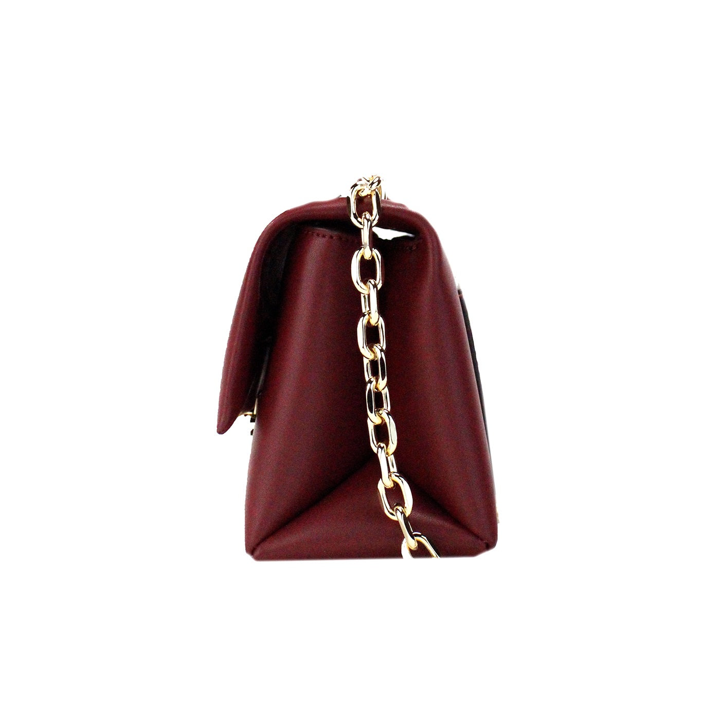 Michael Kors Cece Small Dark Cherry Vegan Leather Convertible Flap Crossbody Bag - Luksusmuotia Michael Kors - Tutustu YVES JAVANNI® 