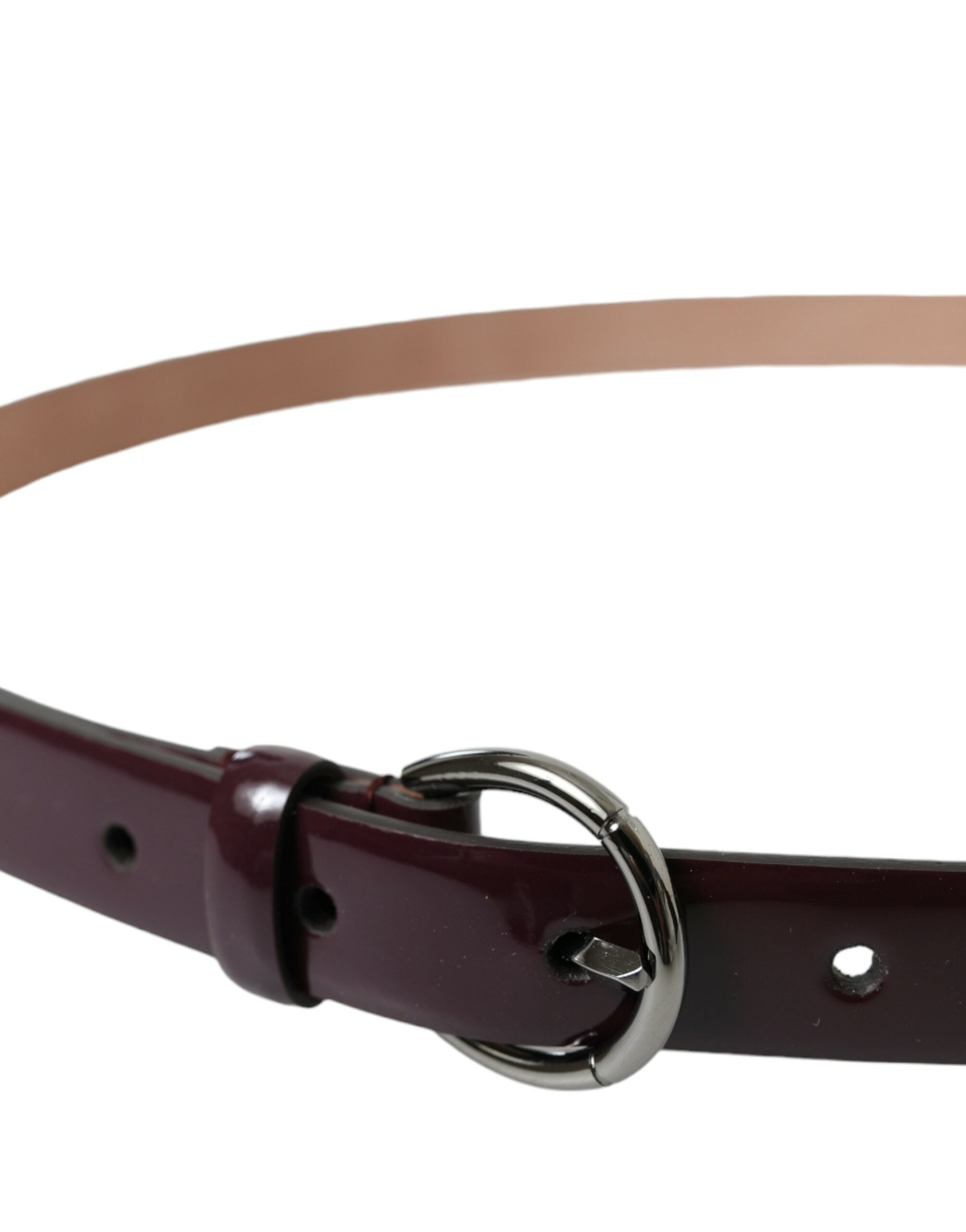 Dolce & Gabbana Elegant Maroon Leather Waist Belt - Luksusmuotia Dolce & Gabbana - Tutustu YVES JAVANNI® 