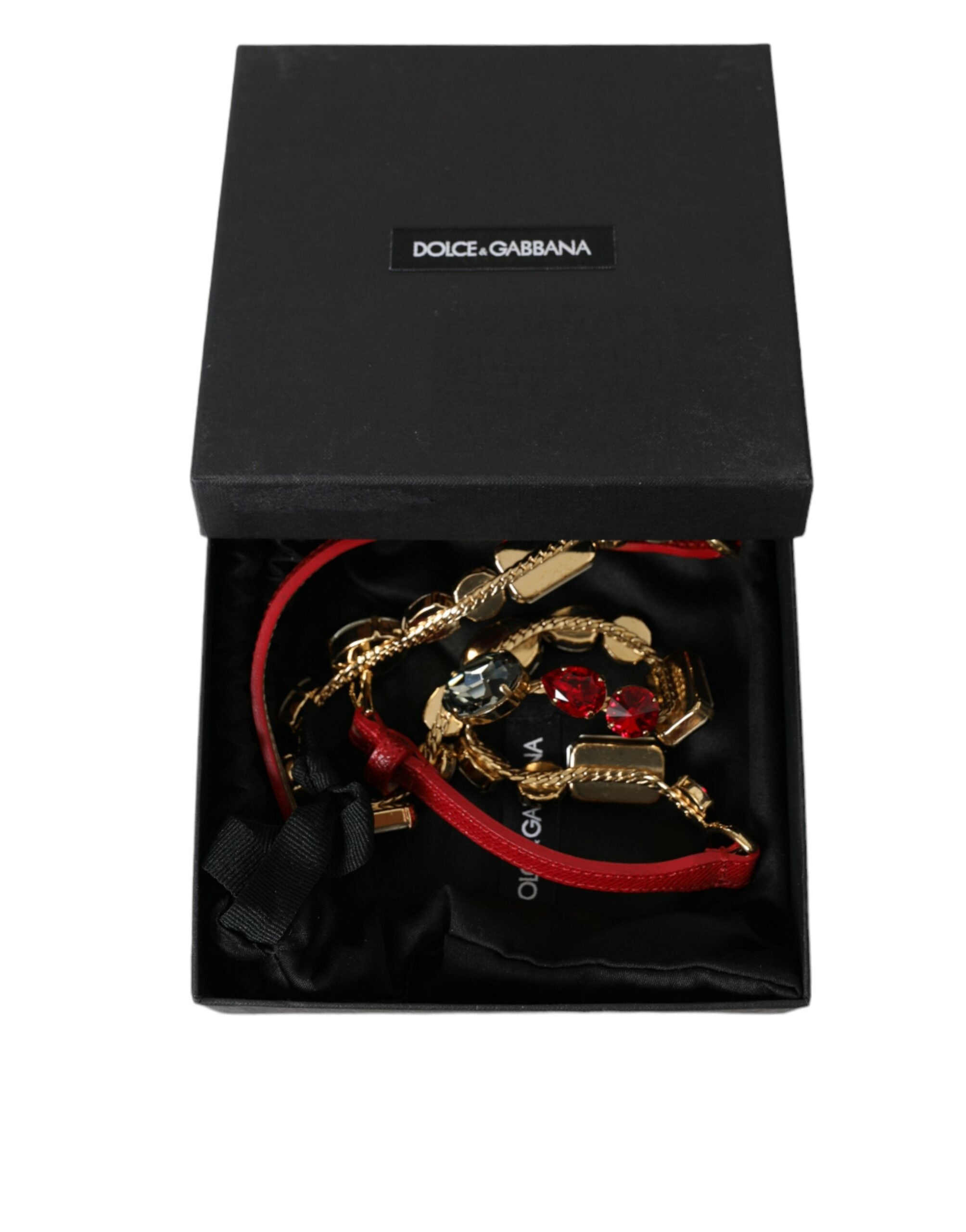 Dolce & Gabbana Radiant Red Crystal Buckle Waist Belt - Luksuslaukut ja asusteet Dolce & Gabbana - Tutustu YVES JAVANNI® 