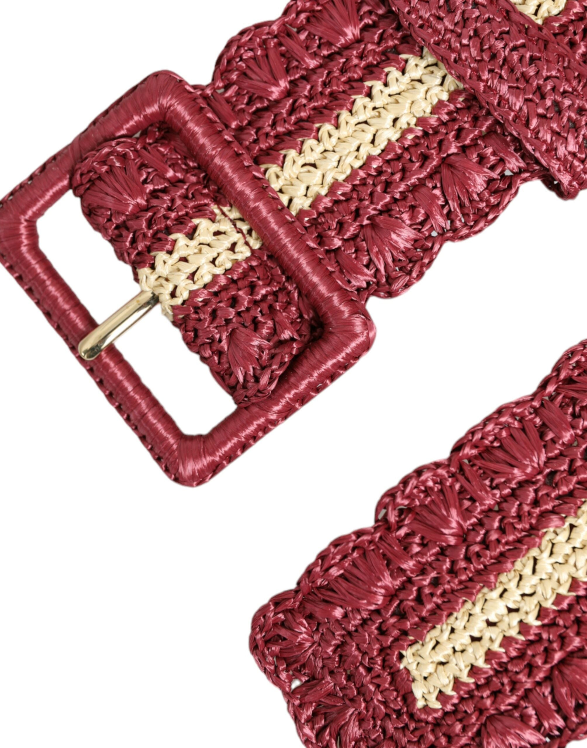 Dolce & Gabbana Maroon Elegance Canvas Waist Belt - Luksuslaukut ja asusteet Dolce & Gabbana - Tutustu YVES JAVANNI® 