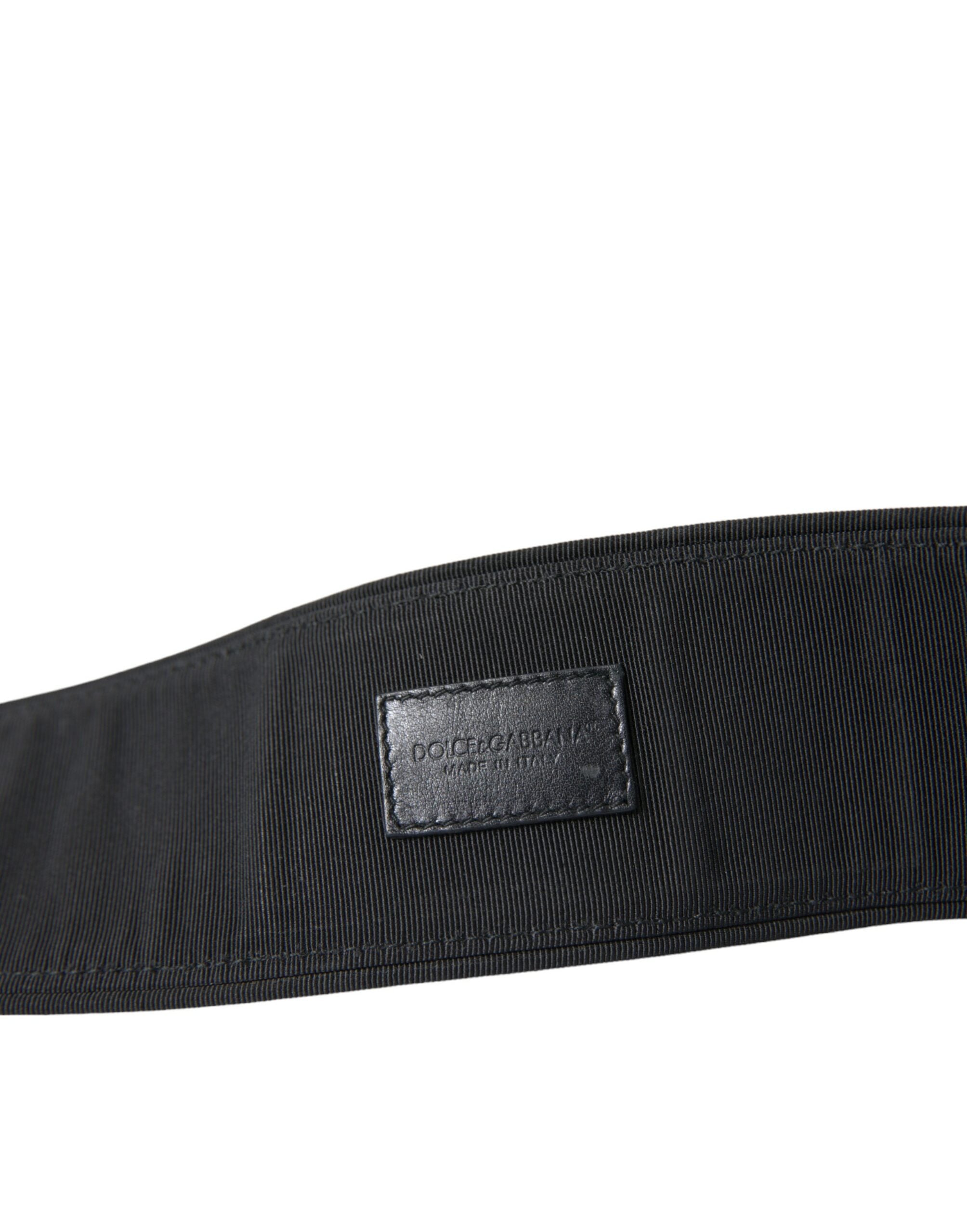 Dolce & Gabbana Elegant Suede Waist Belt in Timeless Black - Luksusmuotia Dolce & Gabbana - Tutustu YVES JAVANNI® 