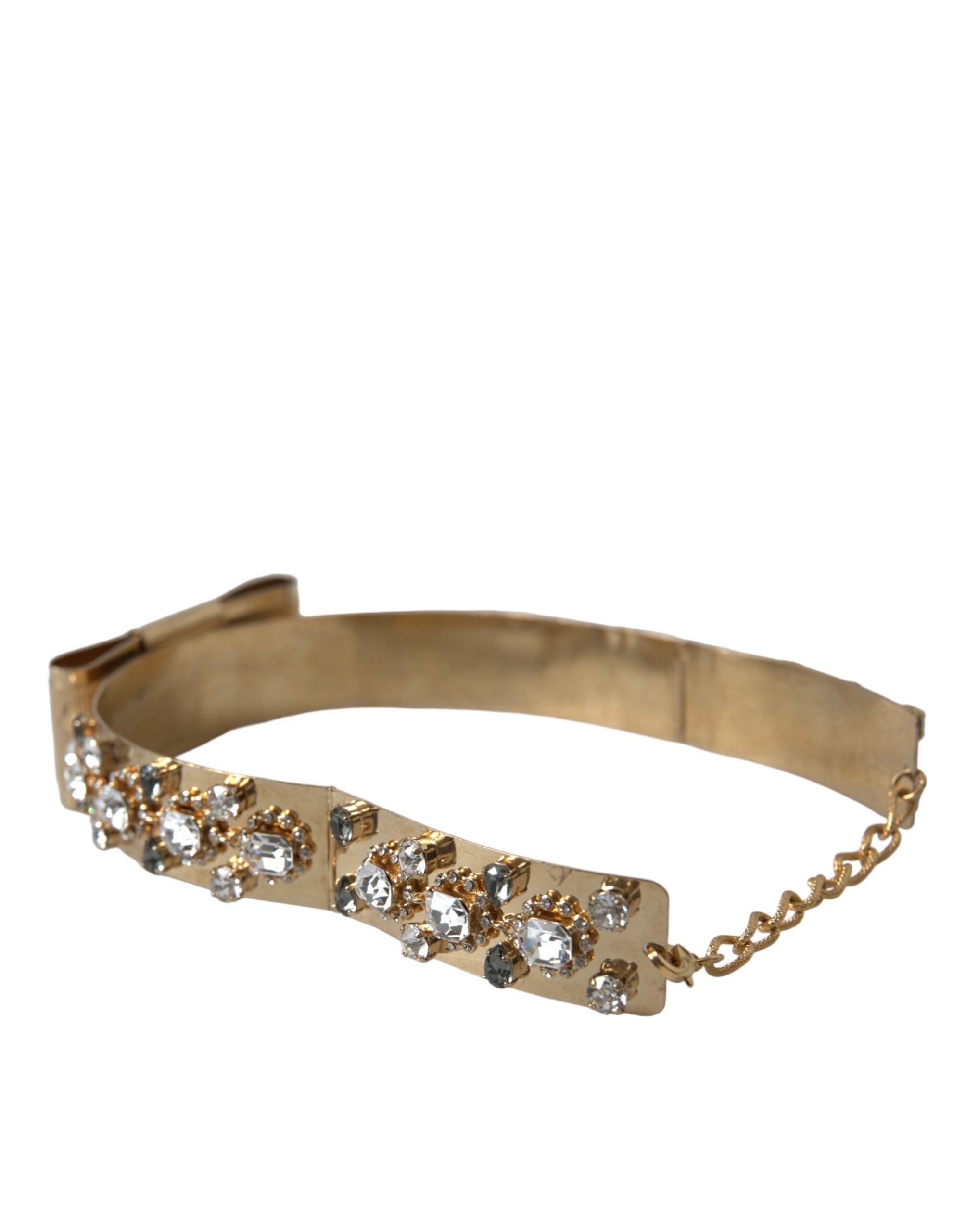 Dolce & Gabbana Gold-Tone Crystal Embellished Waist Belt - Luksuslaukut ja asusteet Dolce & Gabbana - Tutustu YVES JAVANNI® 