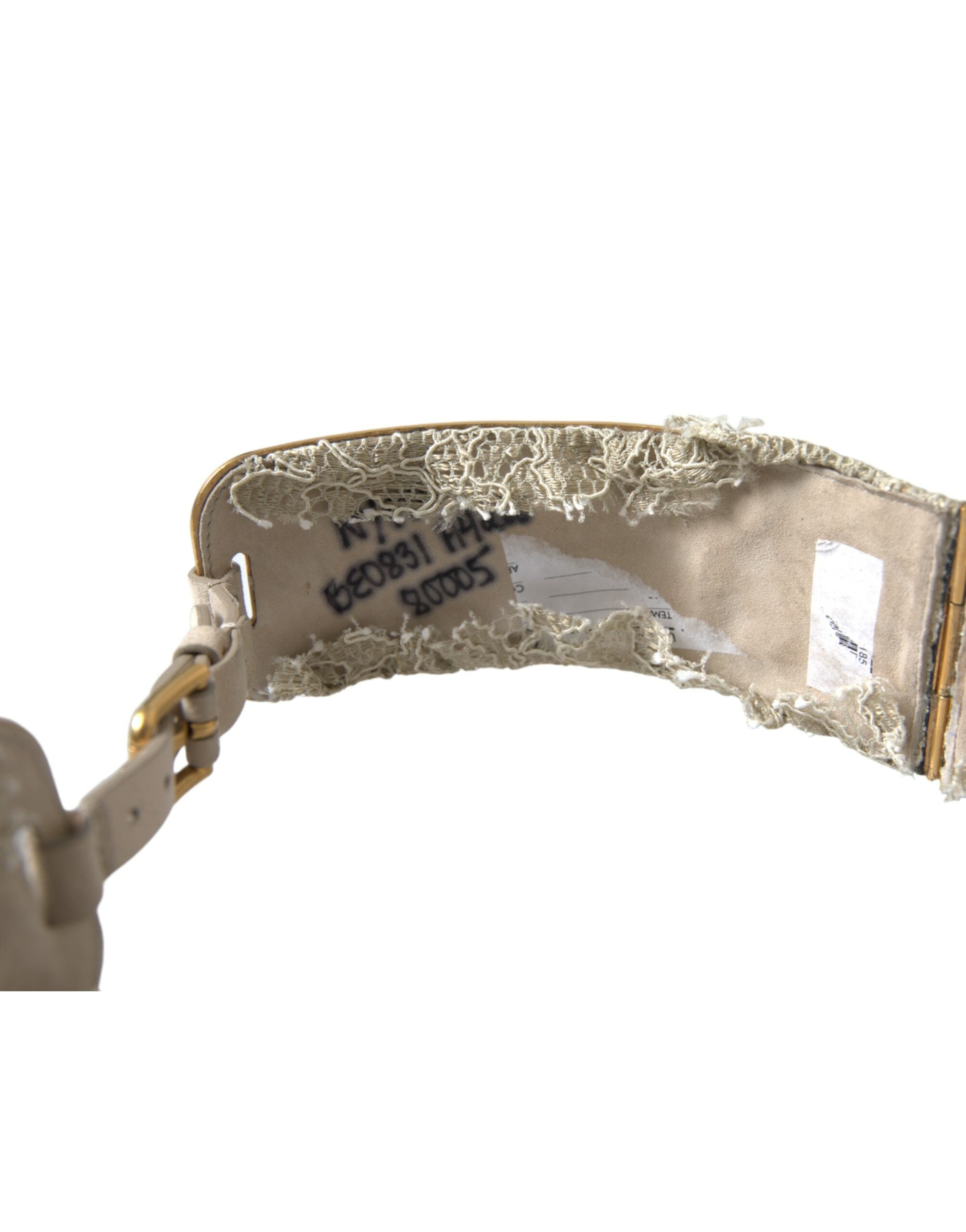 Dolce & Gabbana Elegant Gold-Tone Faux Pearl Floral Belt - Luksusmuotia Dolce & Gabbana - Tutustu YVES JAVANNI® 