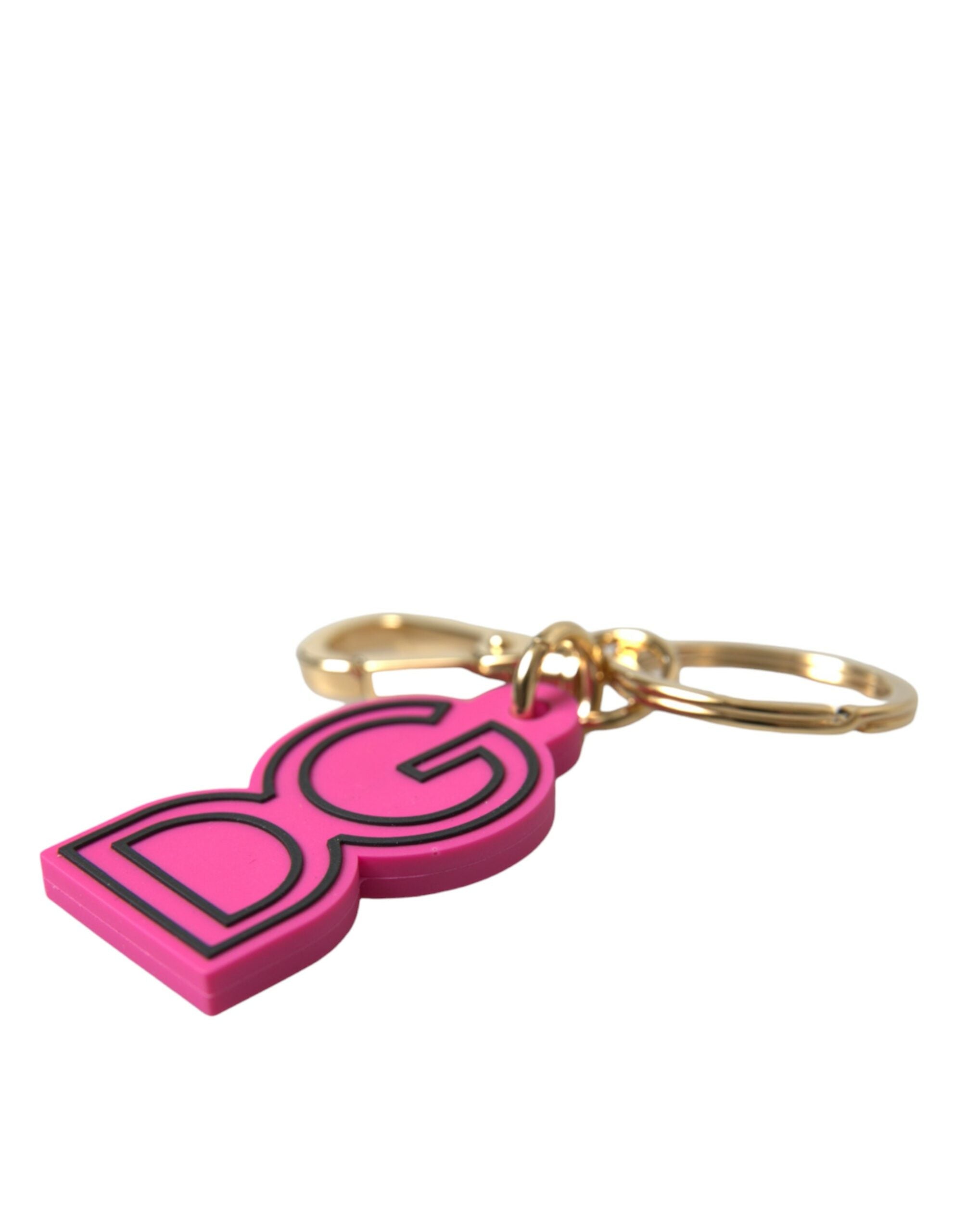 Dolce & Gabbana Chic Gold and Pink Keychain Elegance - Luksusmuotia Dolce & Gabbana - Tutustu YVES JAVANNI® 