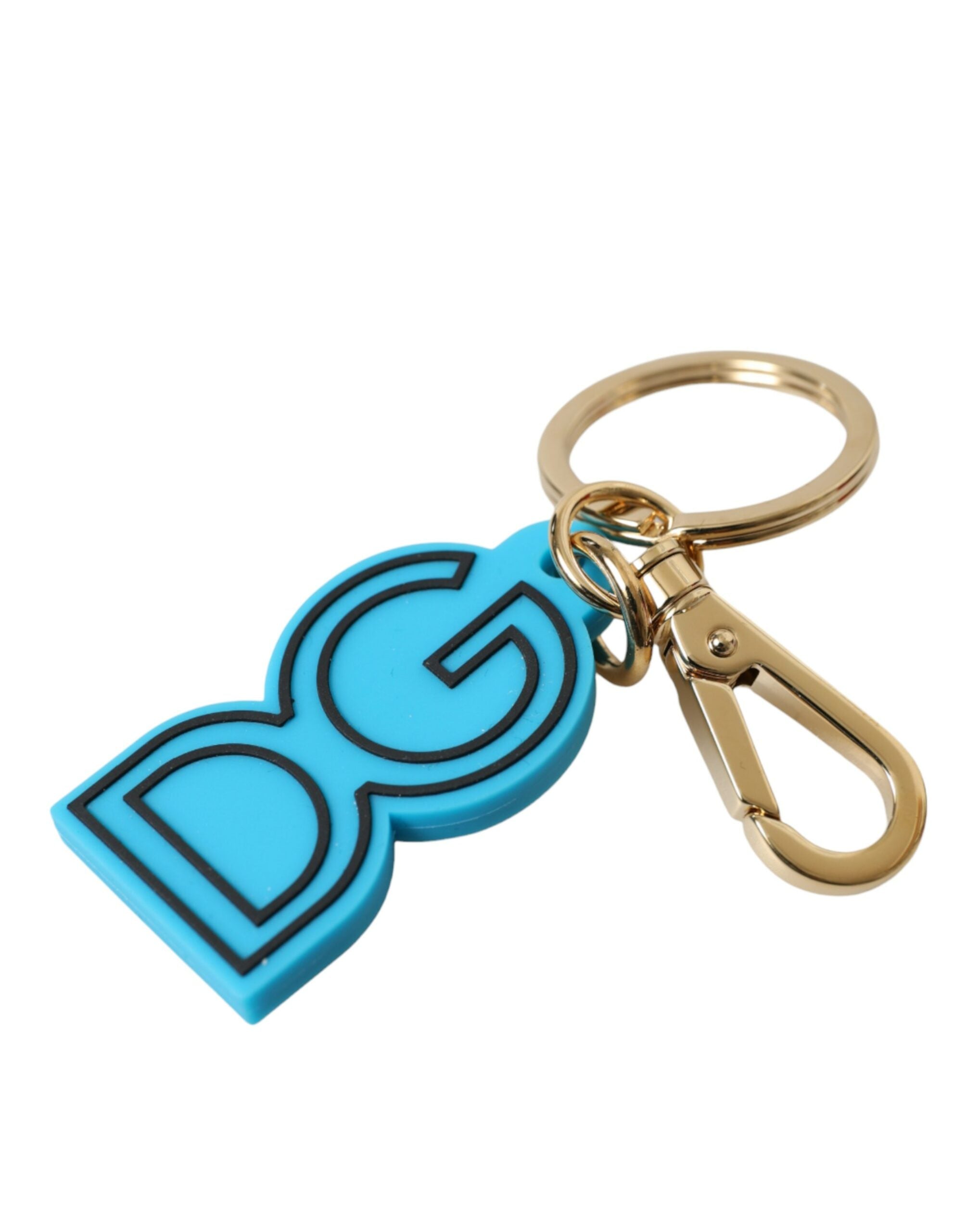 Dolce & Gabbana Elegant Blue Gold Keychain Accessory - Luksusmuotia Dolce & Gabbana - Tutustu YVES JAVANNI® 