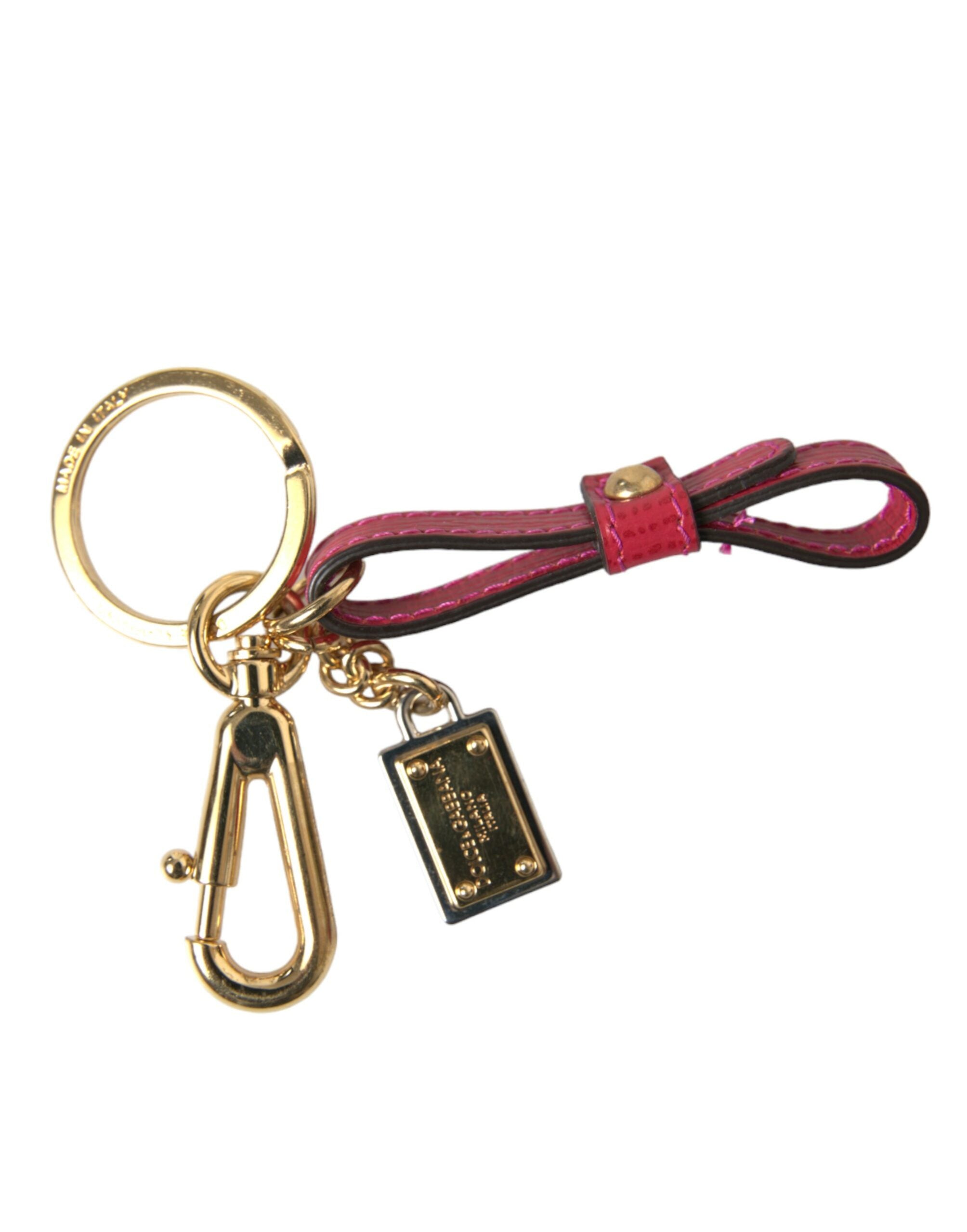 Dolce & Gabbana Stunning Red Leather Keychain - Luksuslaukut ja asusteet Dolce & Gabbana - Tutustu YVES JAVANNI® 