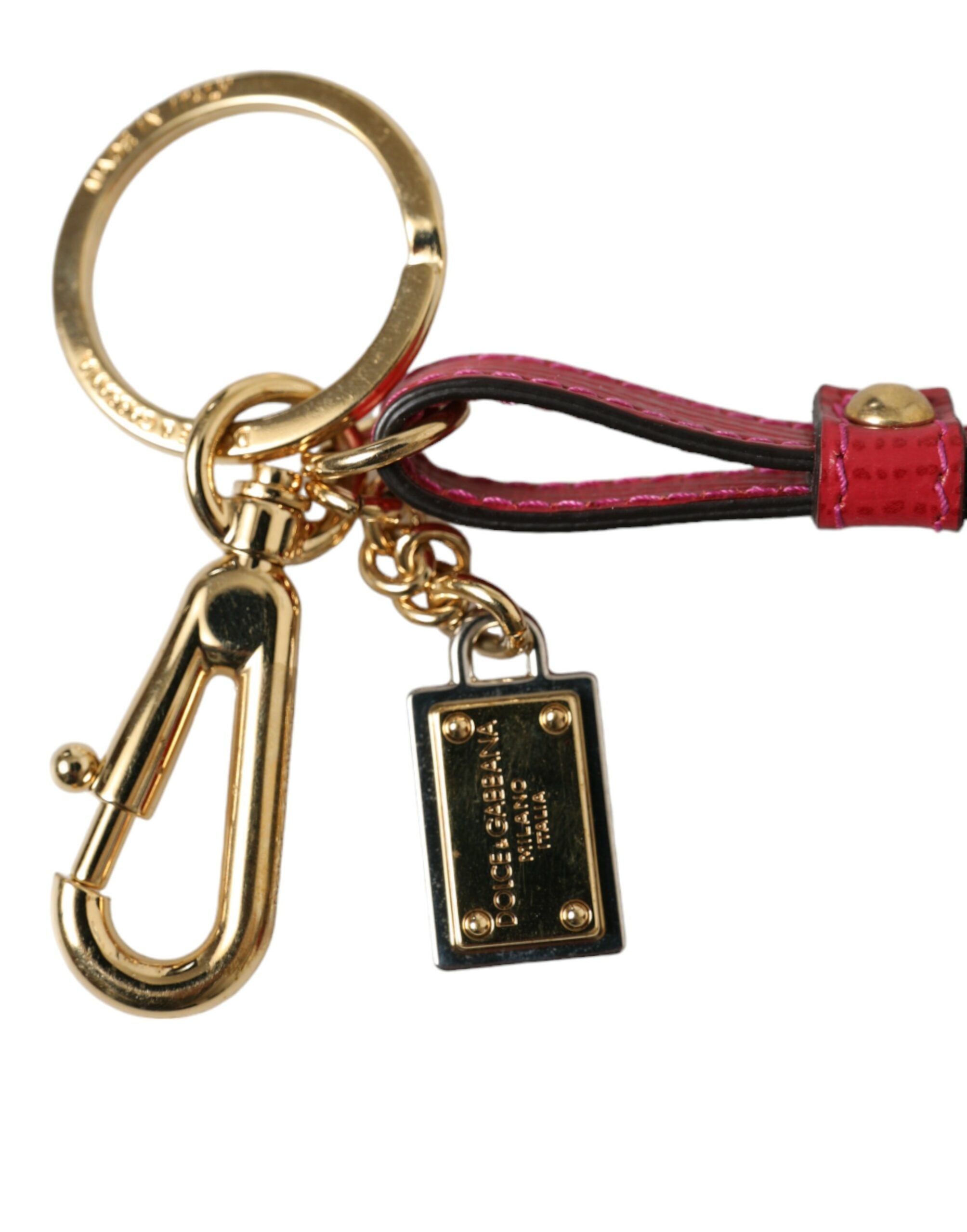 Dolce & Gabbana Stunning Red Leather Keychain - Luksuslaukut ja asusteet Dolce & Gabbana - Tutustu YVES JAVANNI® 