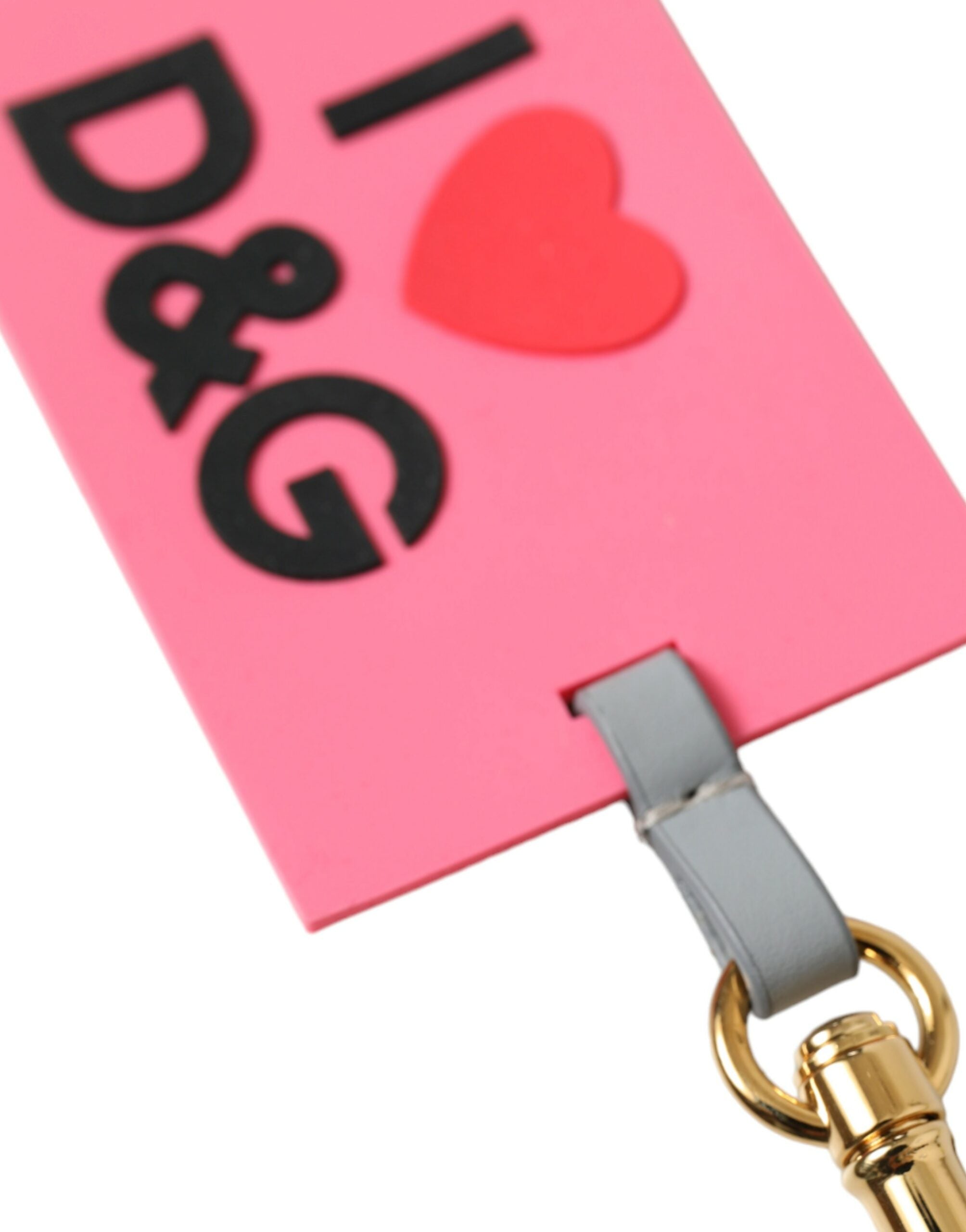 Dolce & Gabbana Chic Trifold Gold & Pink Key Holder Case - Luksusmuotia Dolce & Gabbana - Tutustu YVES JAVANNI® 