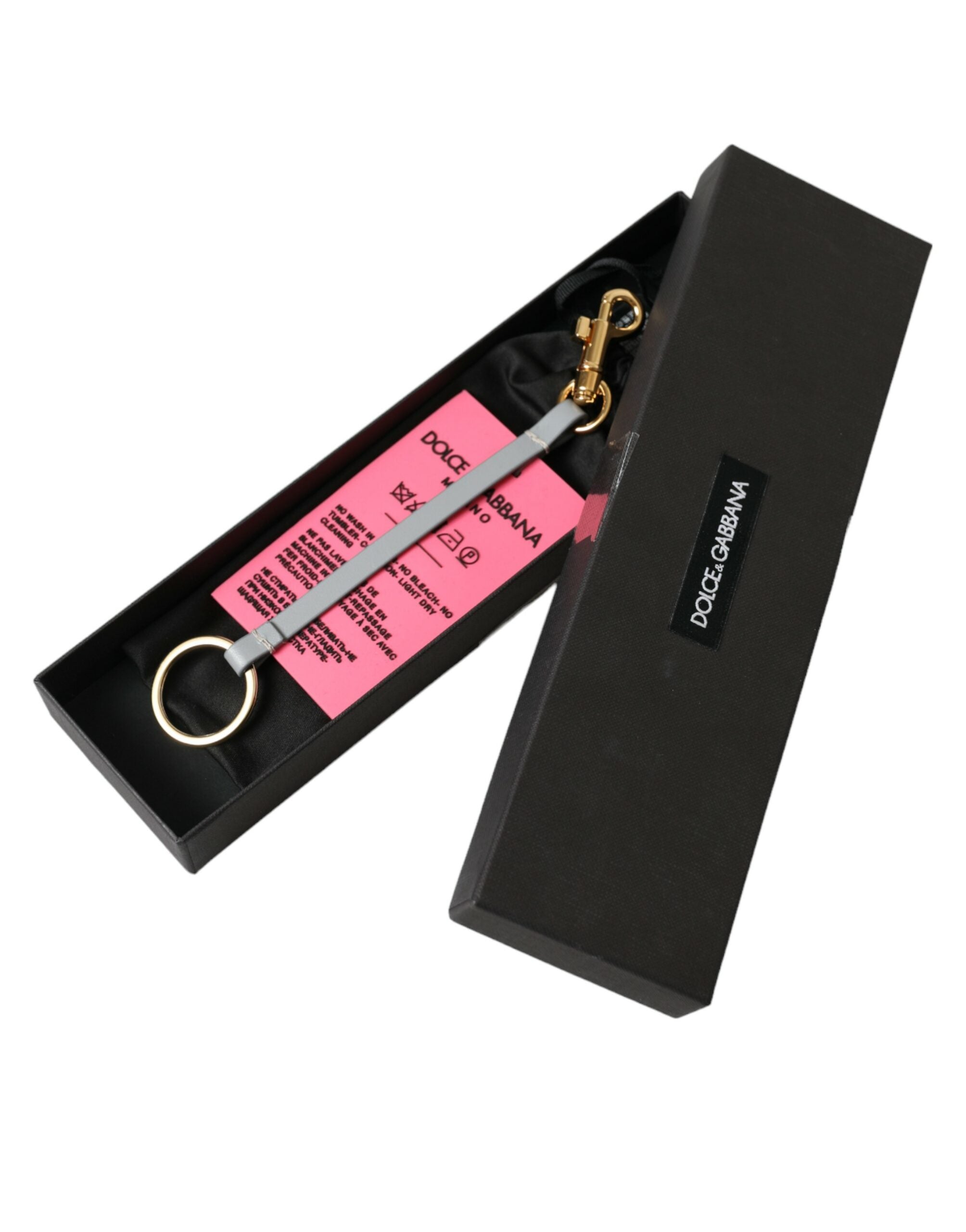 Dolce & Gabbana Chic Trifold Gold & Pink Key Holder Case - Luksusmuotia Dolce & Gabbana - Tutustu YVES JAVANNI® 