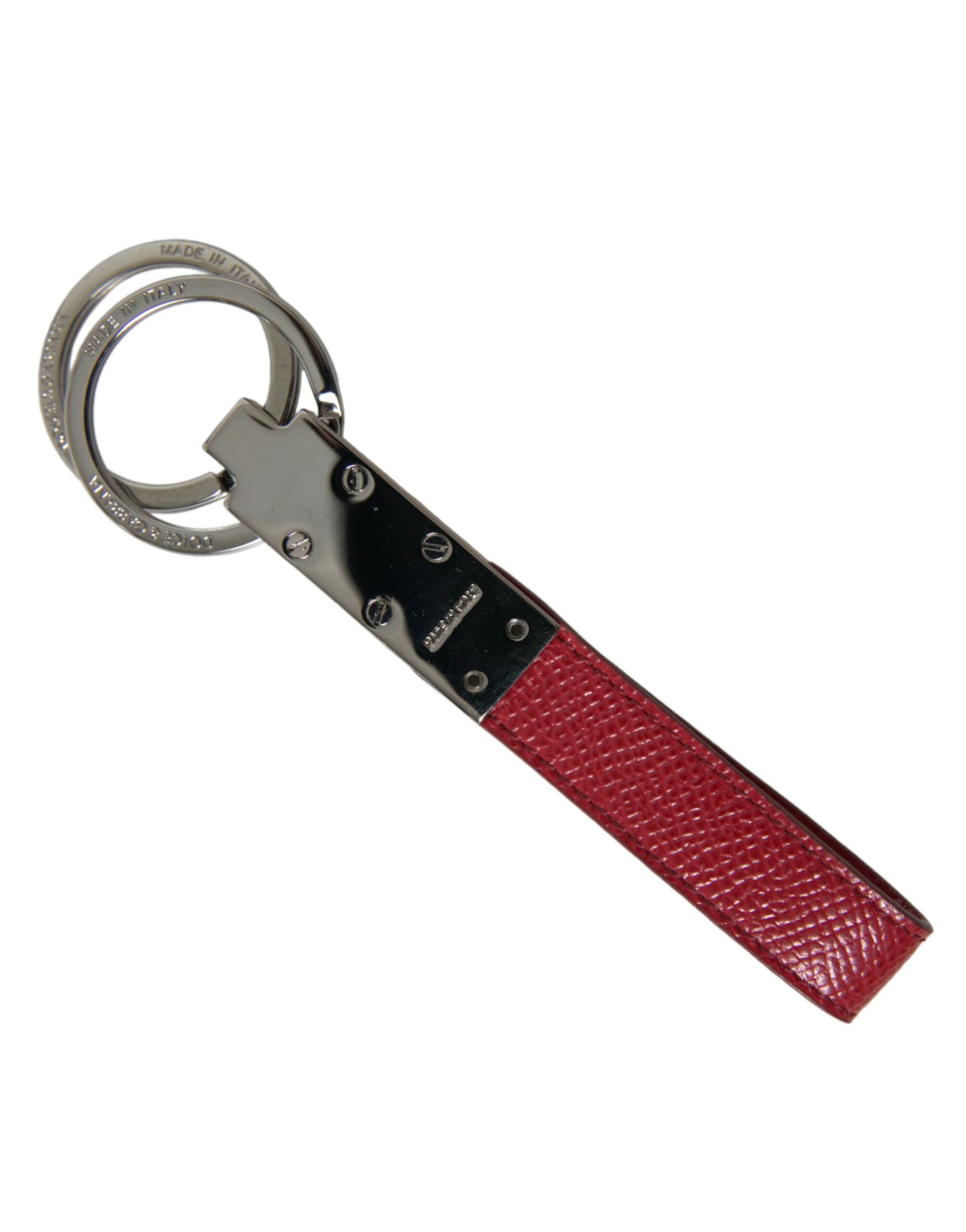 Dolce & Gabbana Elegant Red Leather Trifold Key Holder Case - Luksusmuotia Dolce & Gabbana - Tutustu YVES JAVANNI® 