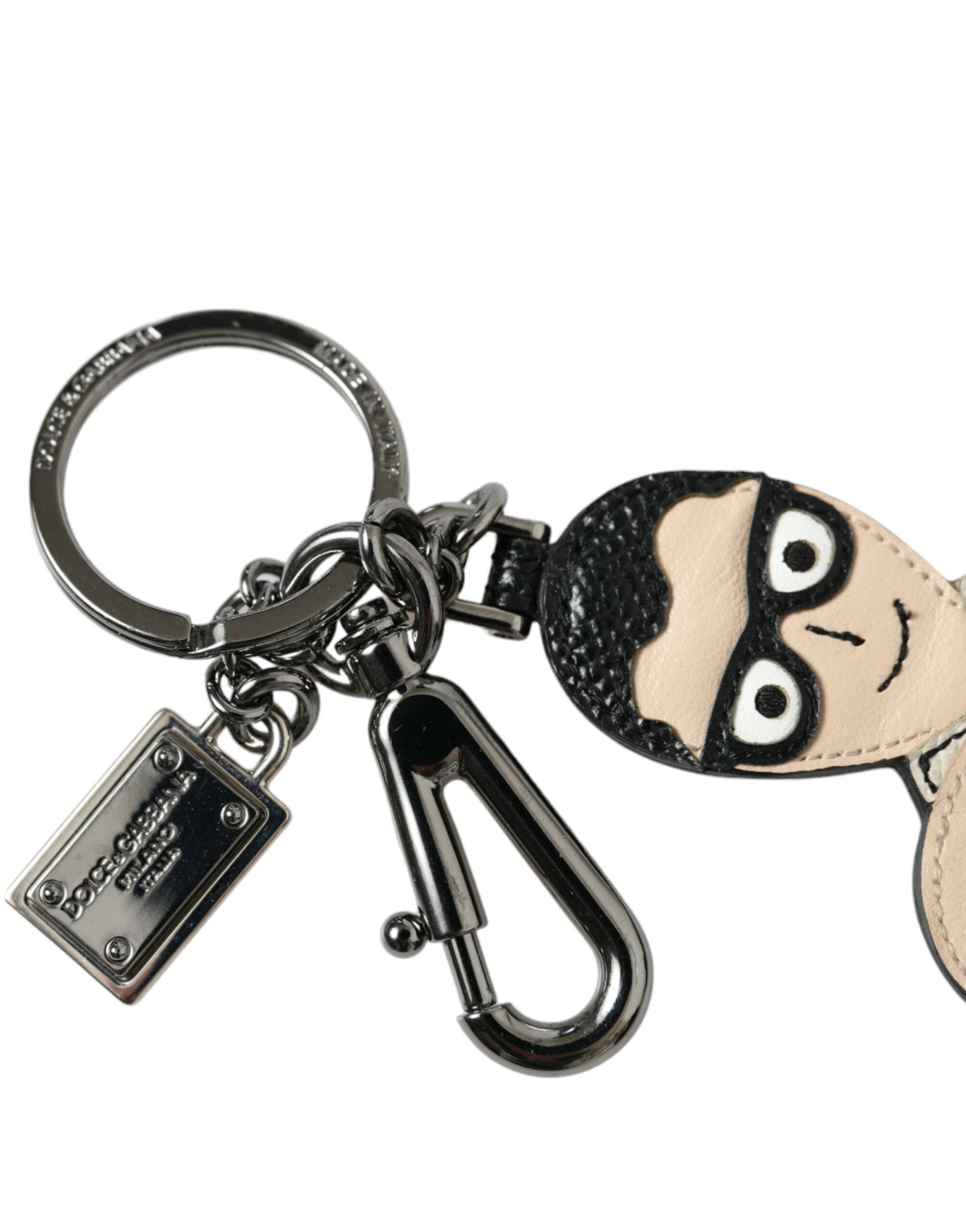 Dolce & Gabbana Elegant Multicolor Leather Keychain - Luksusmuotia Dolce & Gabbana - Tutustu YVES JAVANNI® 