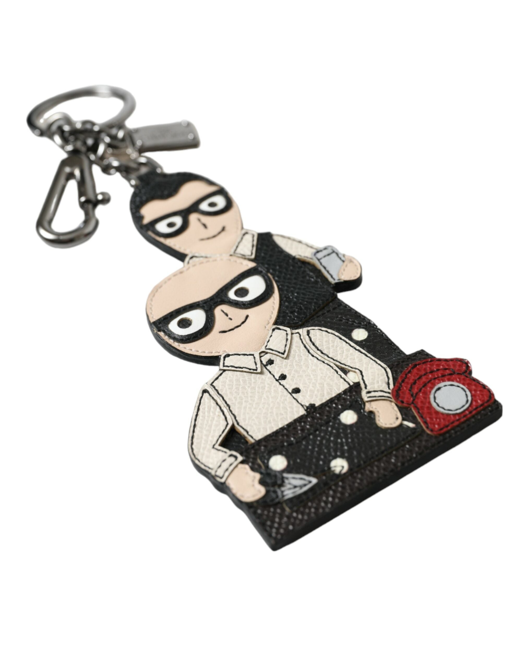 Dolce & Gabbana Elegant Multicolor Leather Keychain - Luksusmuotia Dolce & Gabbana - Tutustu YVES JAVANNI® 