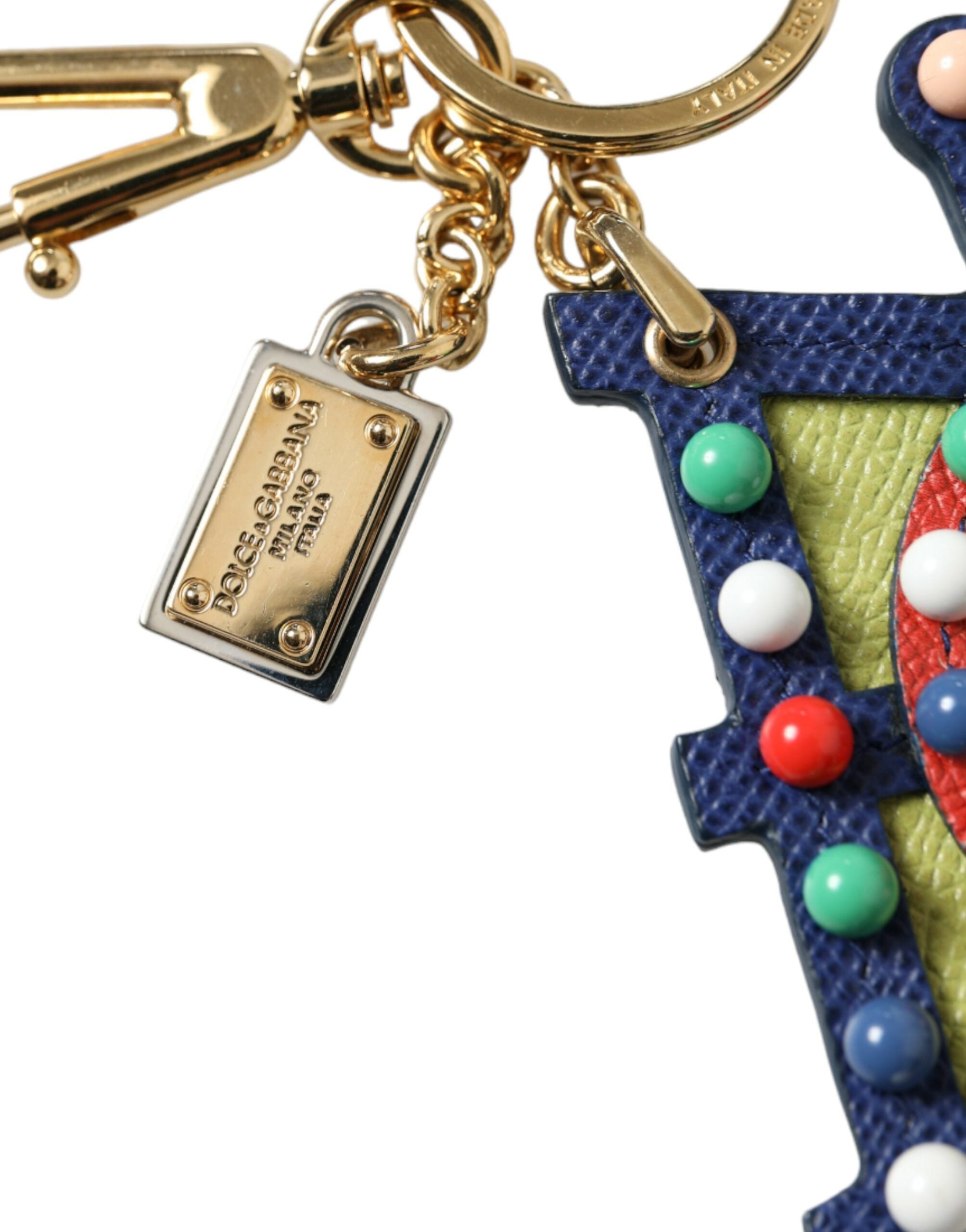 Dolce & Gabbana Multicolor Cellulose Designer Keychain - Luksusmuotia Dolce & Gabbana - Tutustu YVES JAVANNI® 