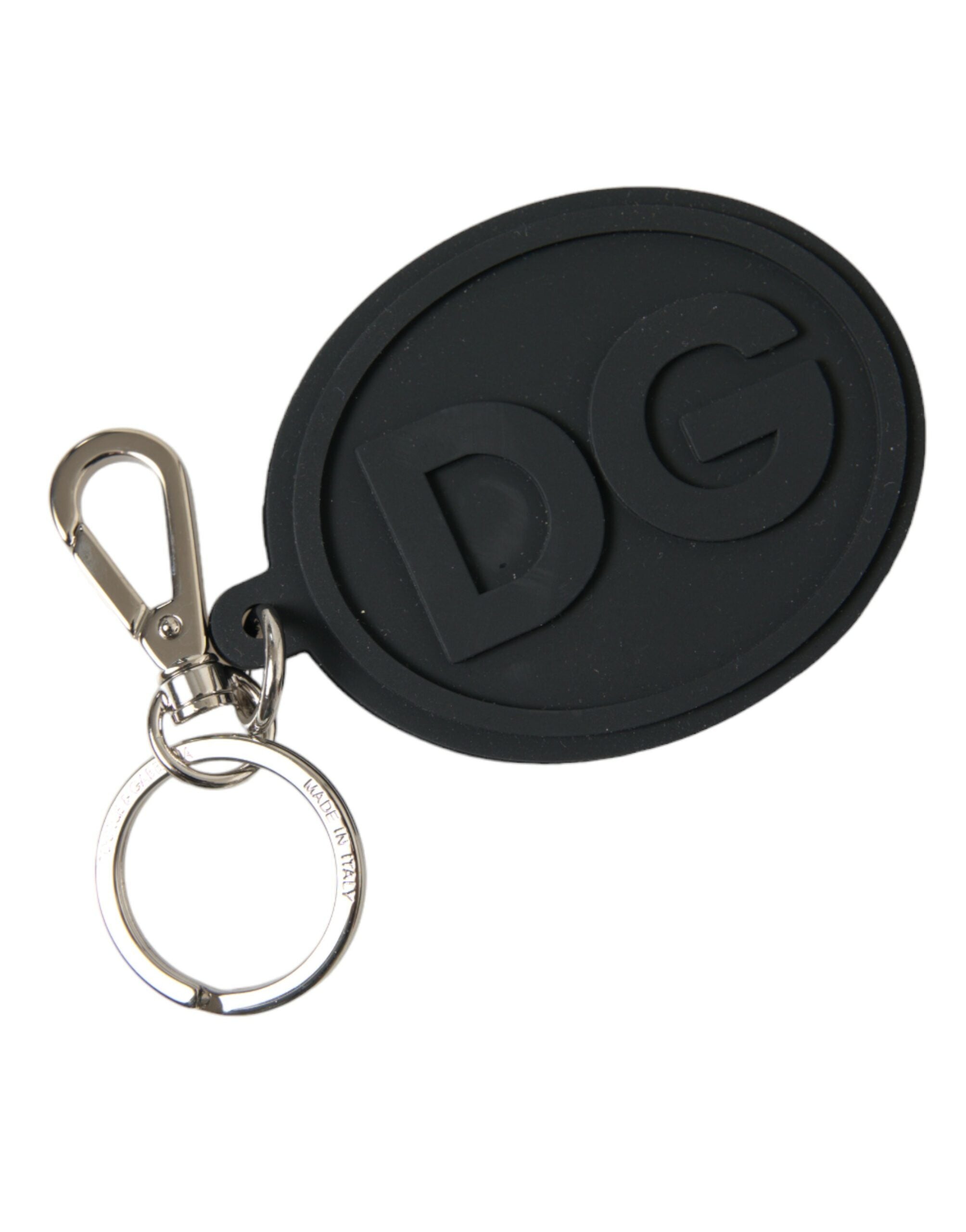 Dolce & Gabbana Chic Black and Silver Logo Keychain - Luksusmuotia Dolce & Gabbana - Tutustu YVES JAVANNI® 