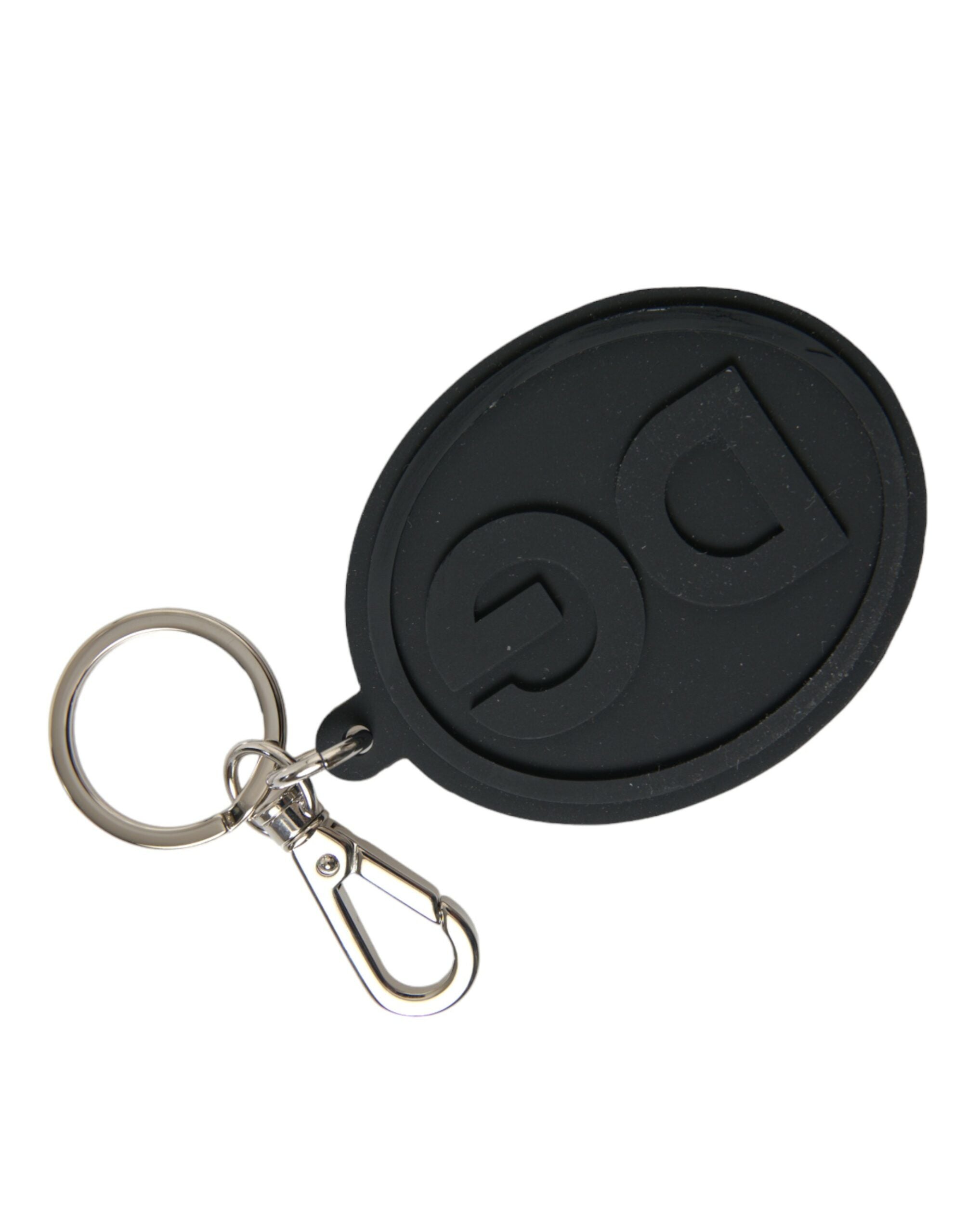 Dolce & Gabbana Chic Black and Silver Logo Keychain - Luksusmuotia Dolce & Gabbana - Tutustu YVES JAVANNI® 