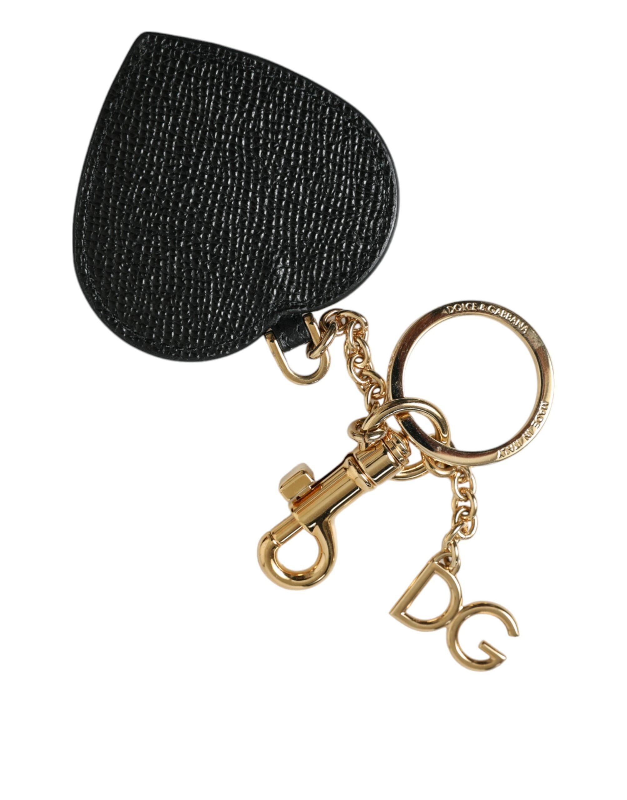 Dolce & Gabbana Stunning Gold and Pink Leather Keychain - Luksuslaukut ja asusteet Dolce & Gabbana - Tutustu YVES JAVANNI® 