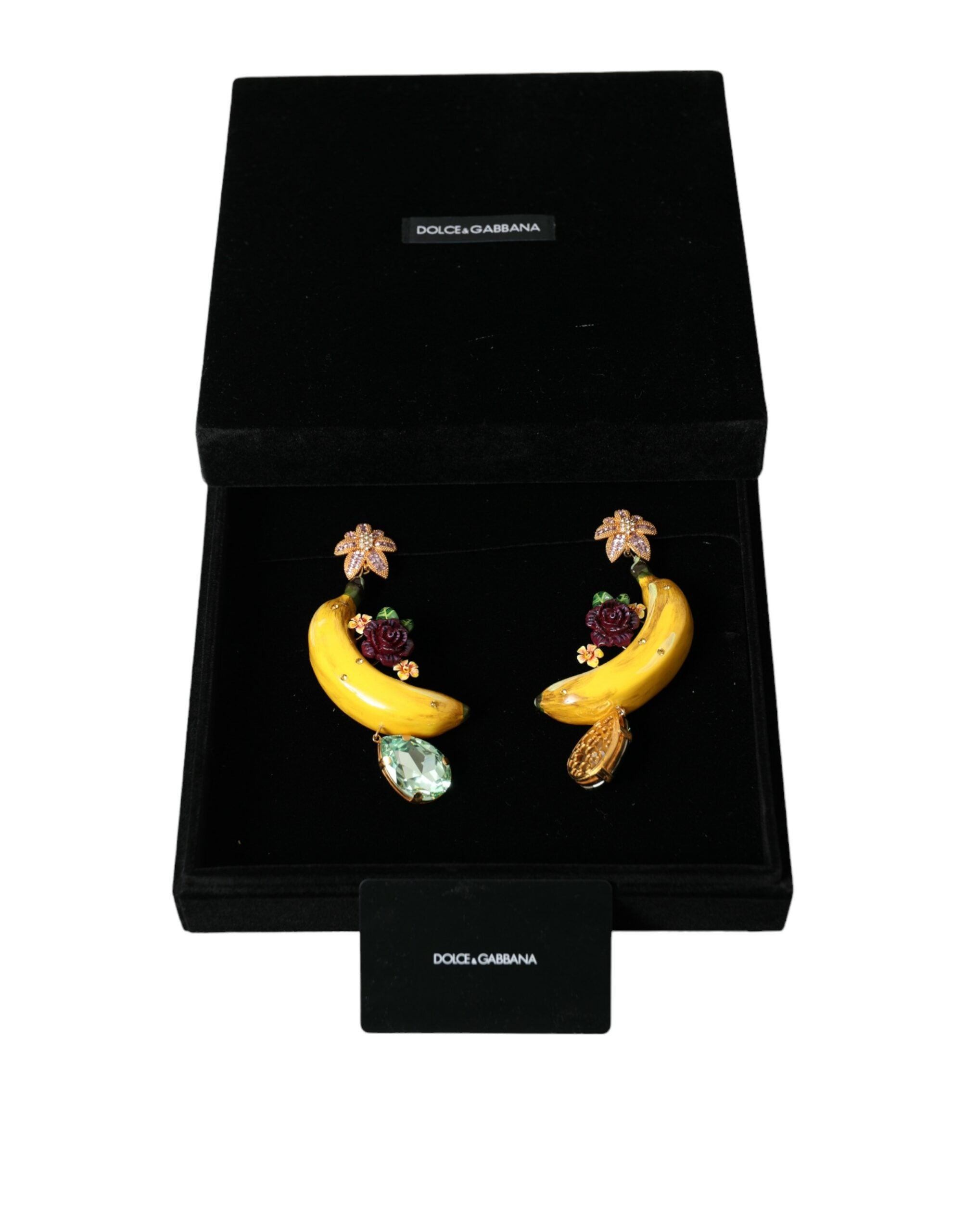 Dolce & Gabbana Chic Clip-on Banana Dangle Earrings - Luksusmuotia Dolce & Gabbana - Tutustu YVES JAVANNI® 