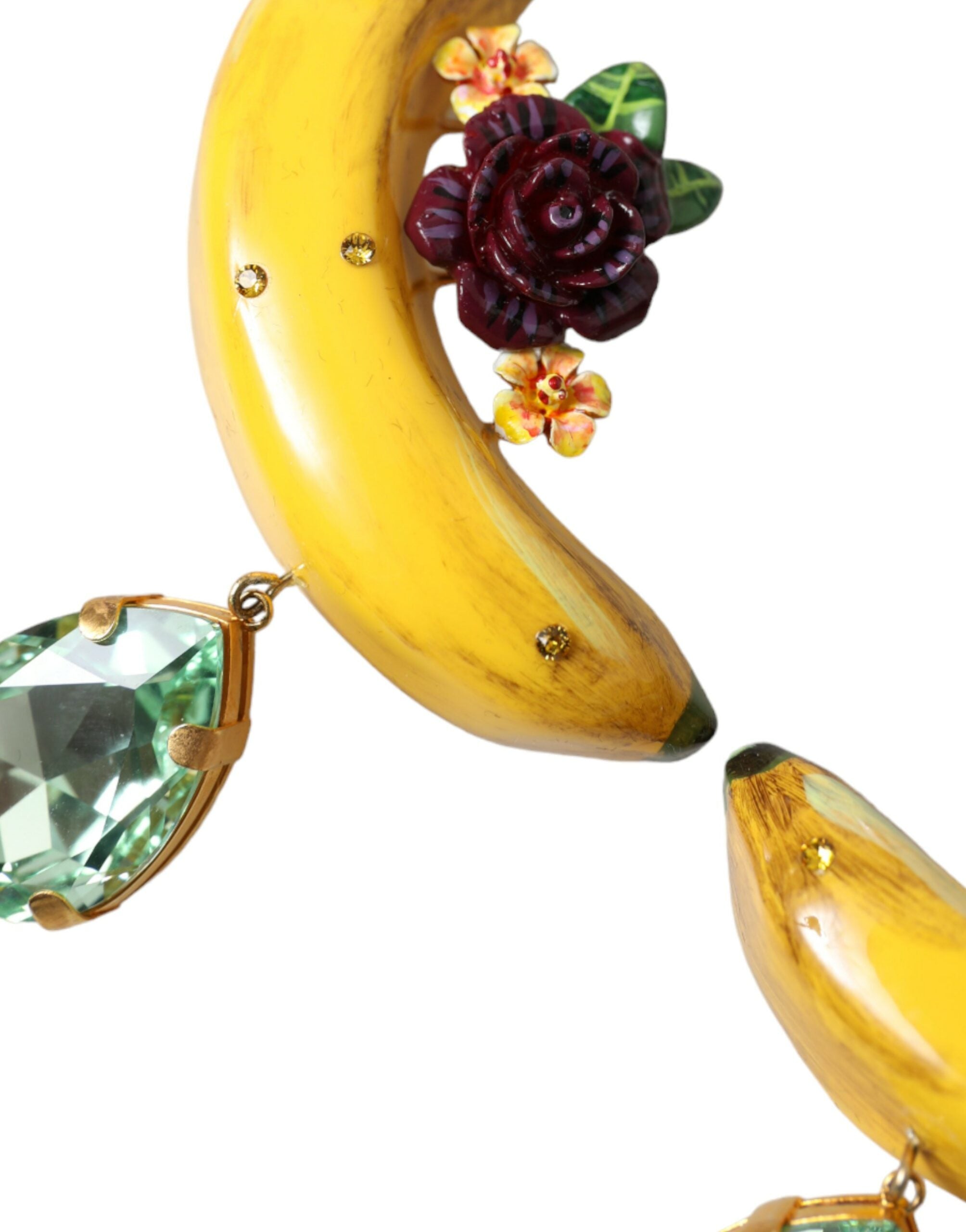 Dolce & Gabbana Chic Clip-on Banana Dangle Earrings - Luksusmuotia Dolce & Gabbana - Tutustu YVES JAVANNI® 