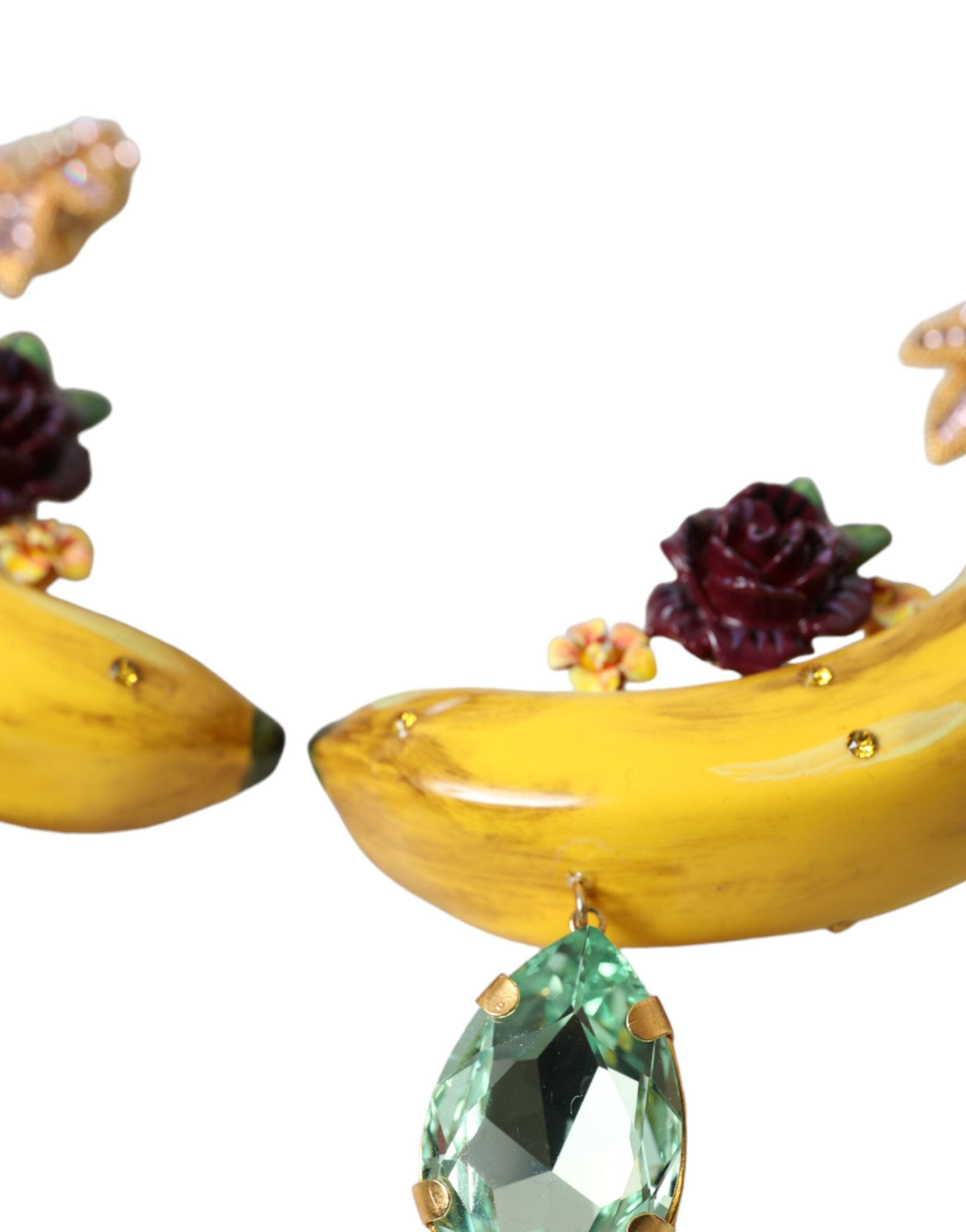 Dolce & Gabbana Chic Clip-on Banana Dangle Earrings - Luksusmuotia Dolce & Gabbana - Tutustu YVES JAVANNI® 