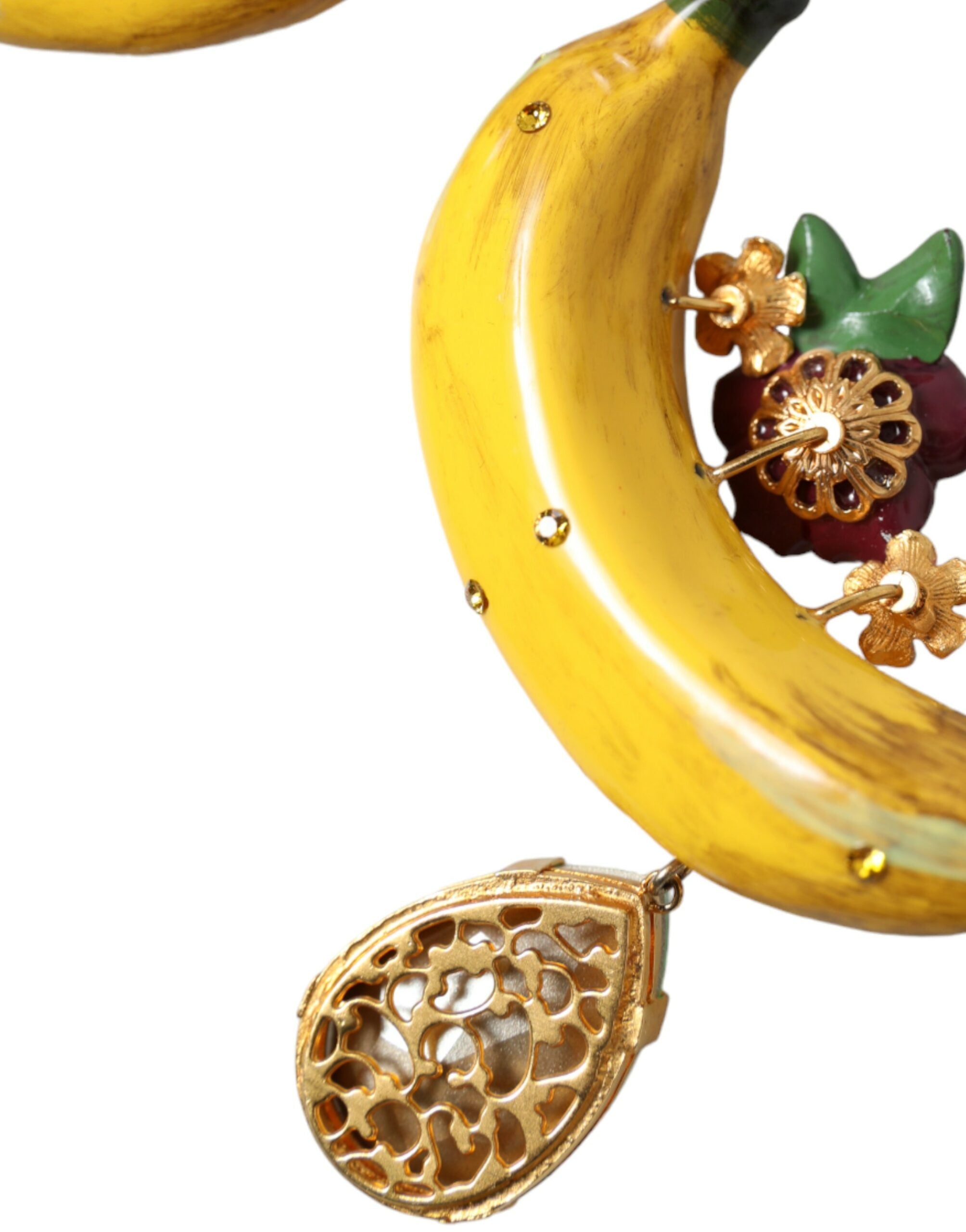 Dolce & Gabbana Chic Clip-on Banana Dangle Earrings - Luksusmuotia Dolce & Gabbana - Tutustu YVES JAVANNI® 