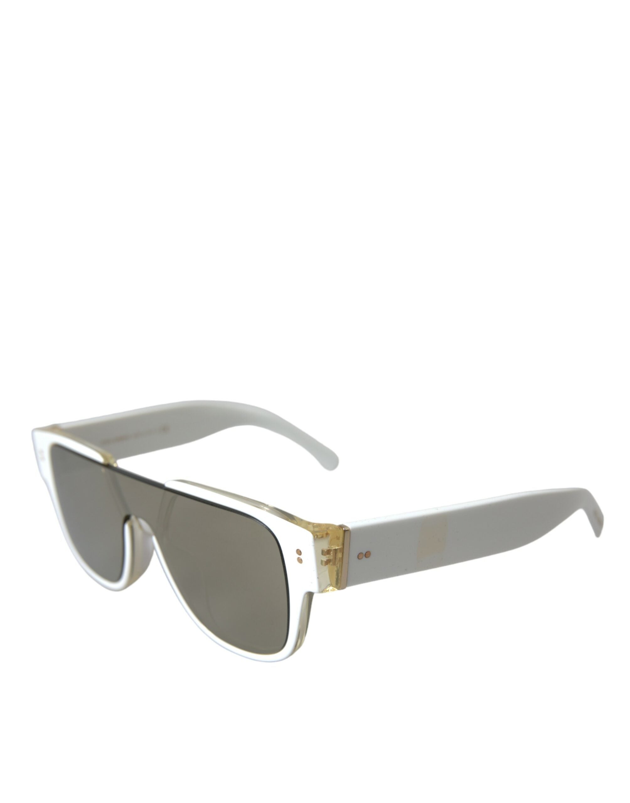 Dolce & Gabbana Chic White Acetate Designer Sunglasses - Luksusmuotia Dolce & Gabbana - Tutustu YVES JAVANNI® 